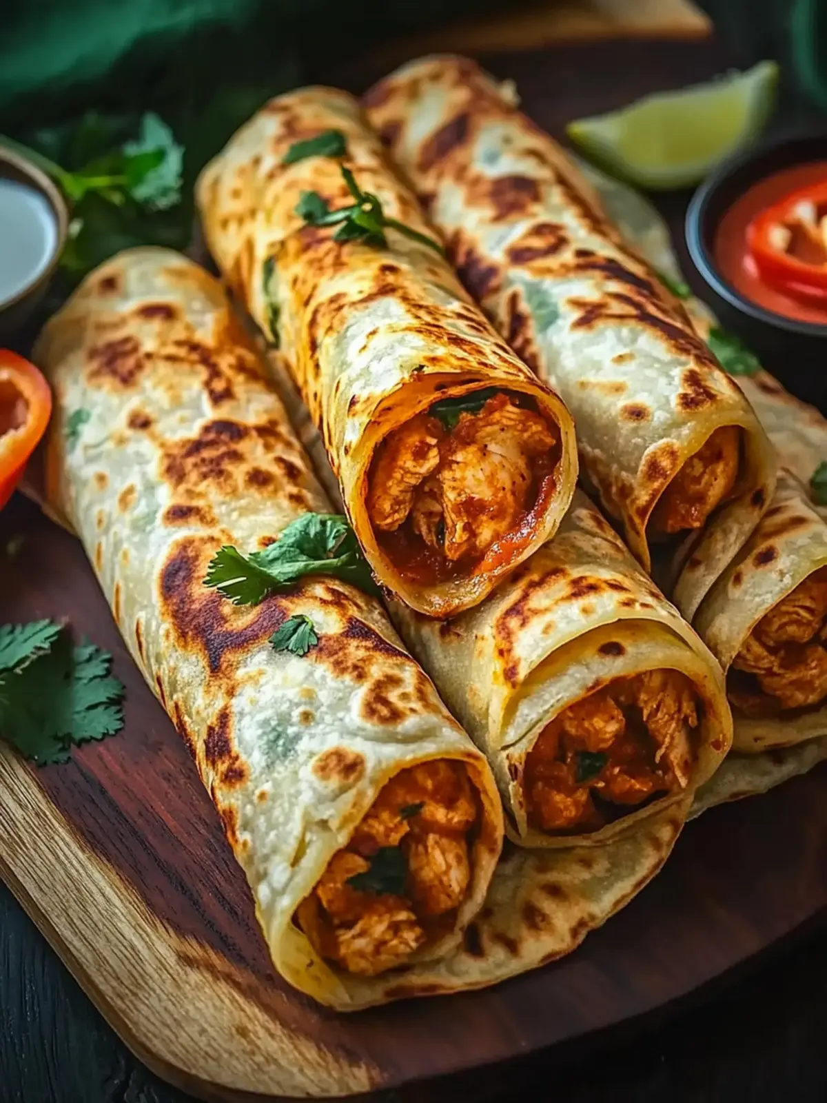 Savory Chicken Tikka Paratha Rolls – Easy to Customize Delight 5 Chicken Tikka Paratha Rolls
