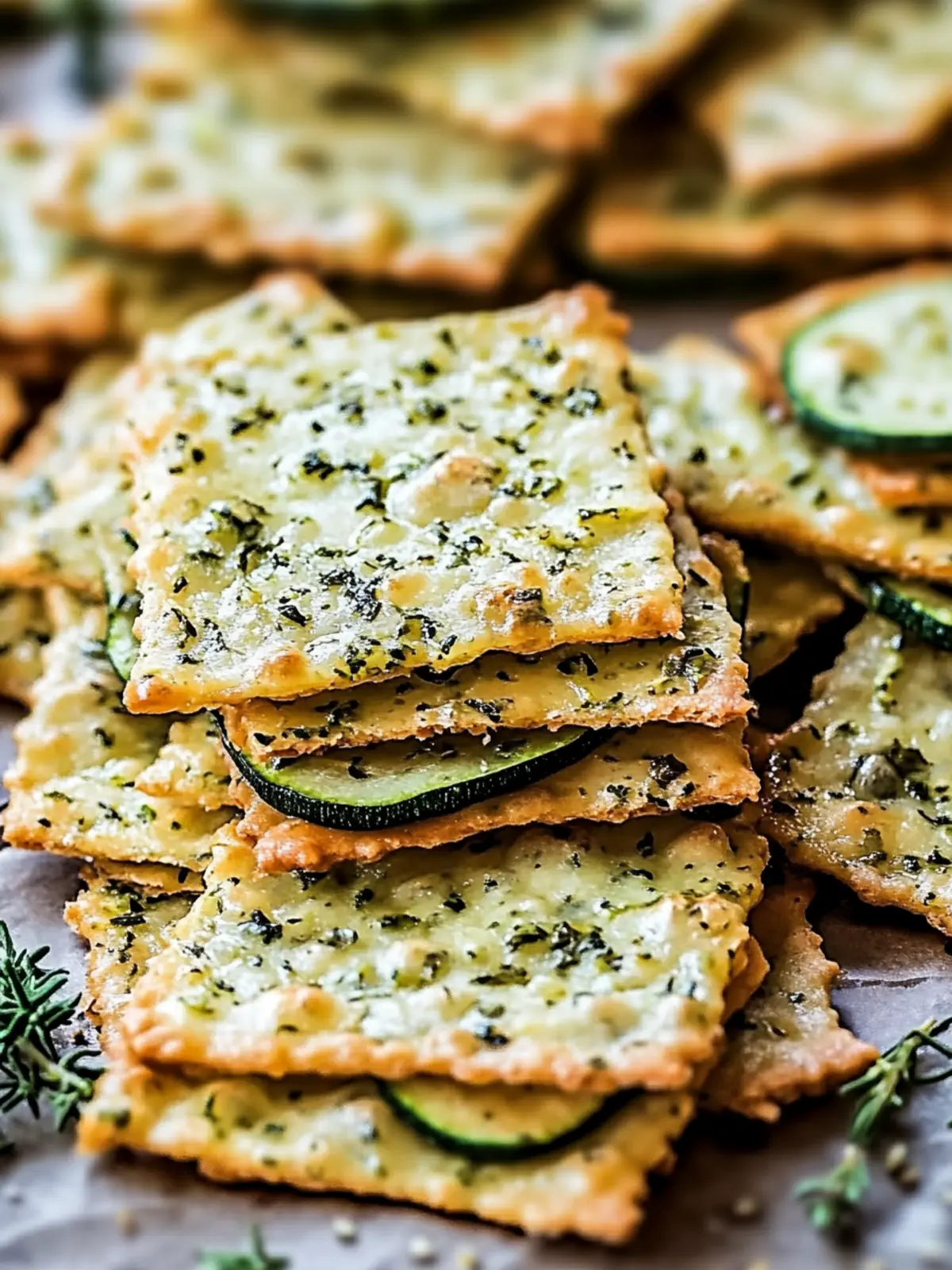 Bake Zucchini Herb Crackers for Crunchy, Guilt-Free Snacking 2 Bake Zucchini Herb Crackers