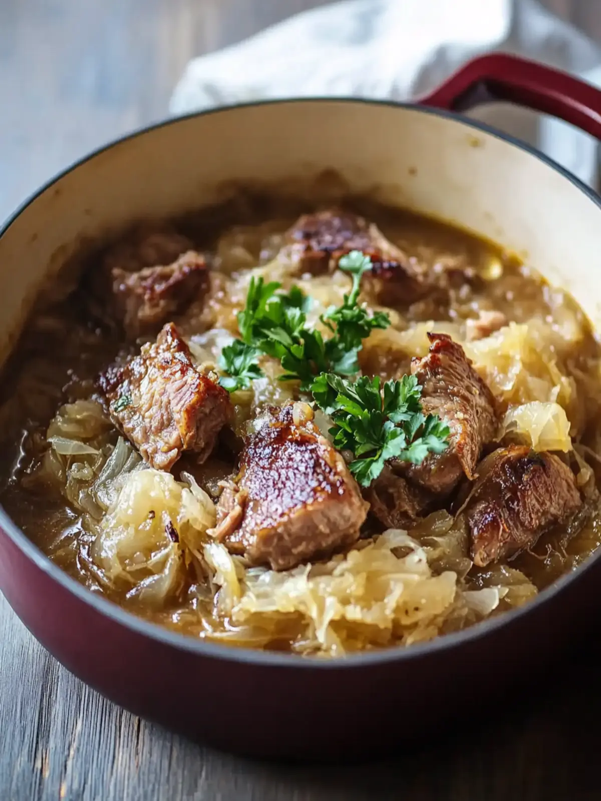 Braised Pork and Sauerkraut: A Comforting One-Pot Wonder 3 Braised Pork and Sauerkraut