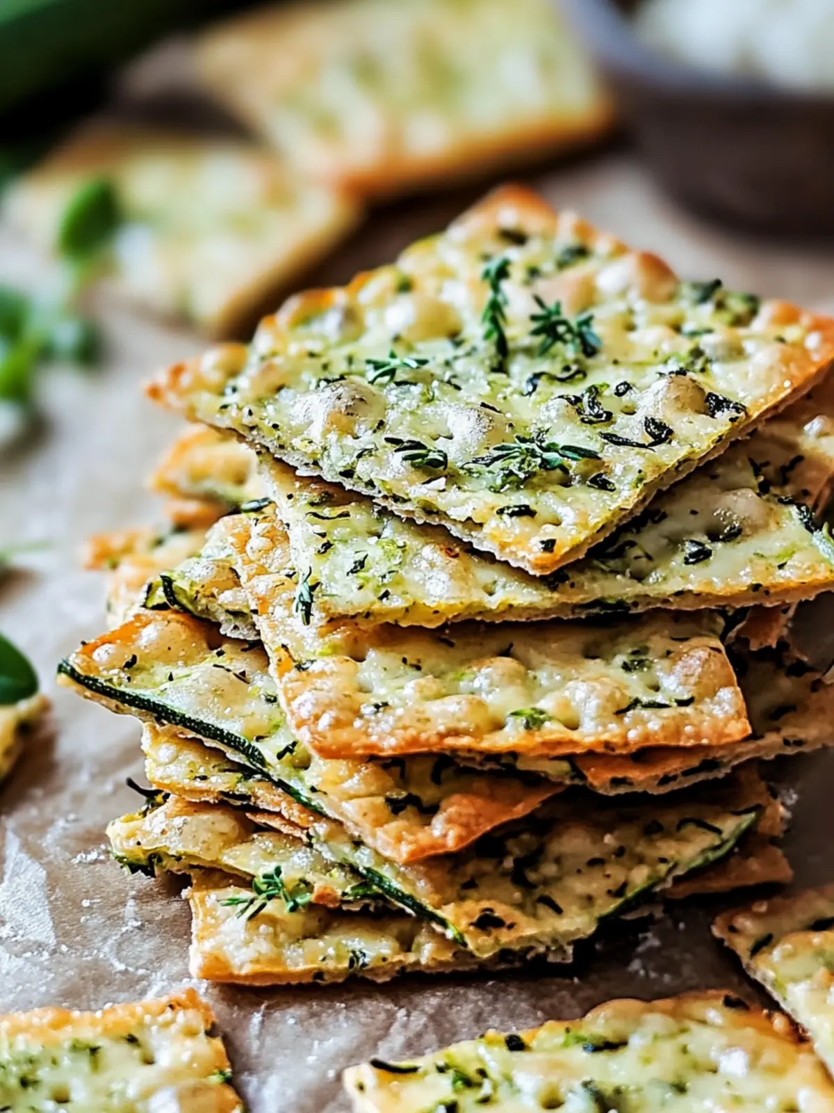 Bake Zucchini Herb Crackers for Crunchy, Guilt-Free Snacking 5 Bake Zucchini Herb Crackers