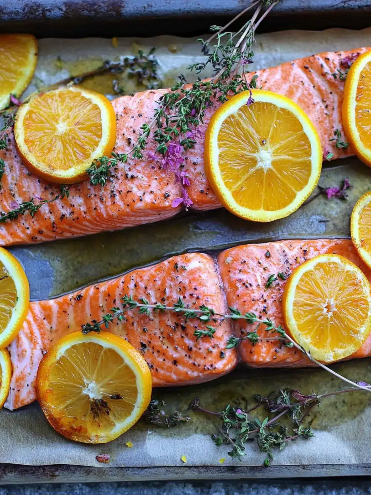 Citrus Thyme Salmon in 30 Minutes: Fresh, Quick Delish 5 Citrus Thyme Salmon (Lemon or Orange)