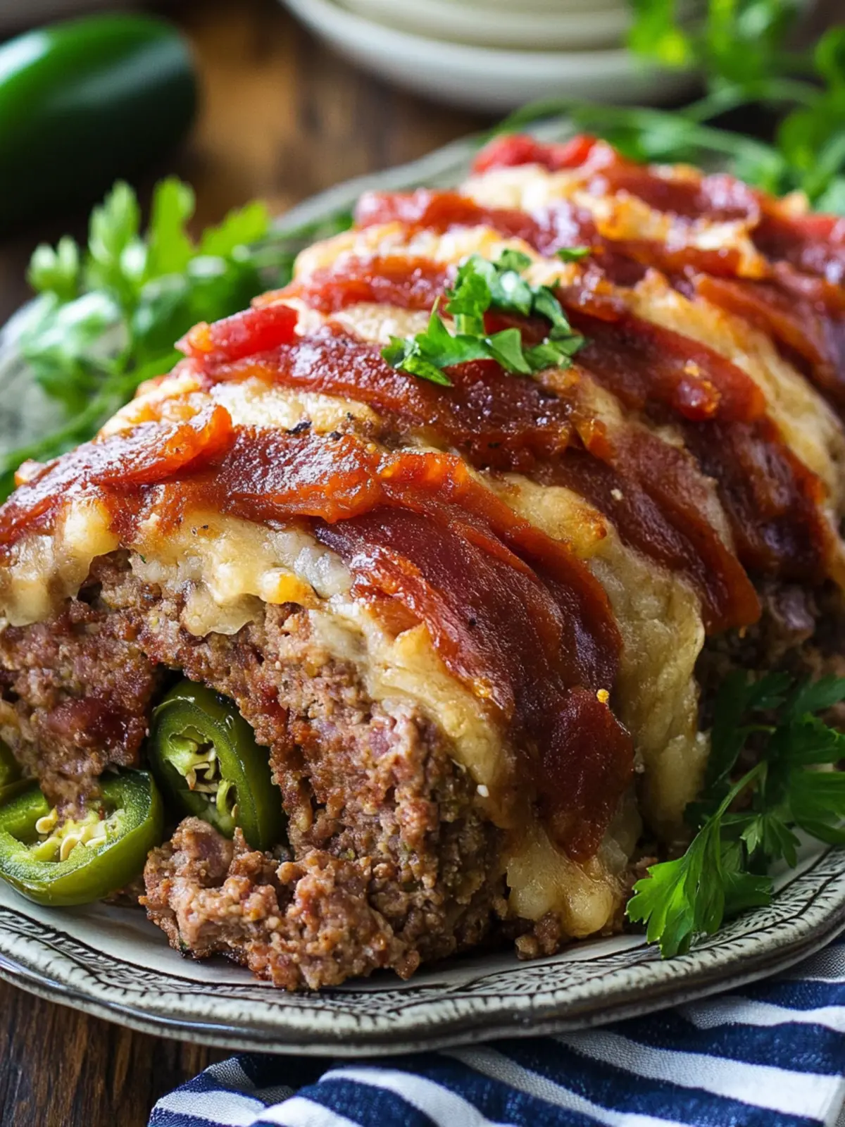 Jalapeno Popper Stuffed Meatloaf for a Flavor Explosion 4 Jalapeno Popper Stuffed Meatloaf