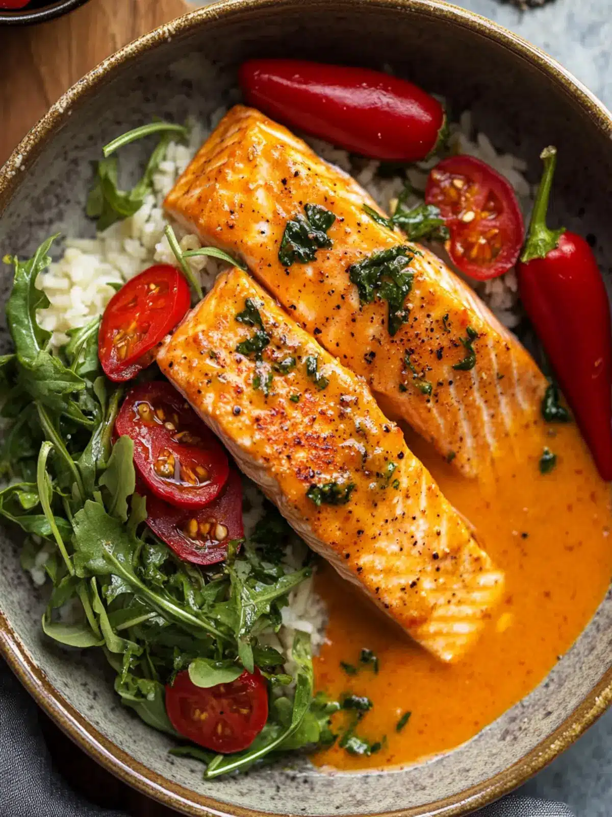 Crispy Salmon with Roasted Red Pepper Sauce You’ll Love 5 Crispy Salmon with Roasted Red Pepper Sauce