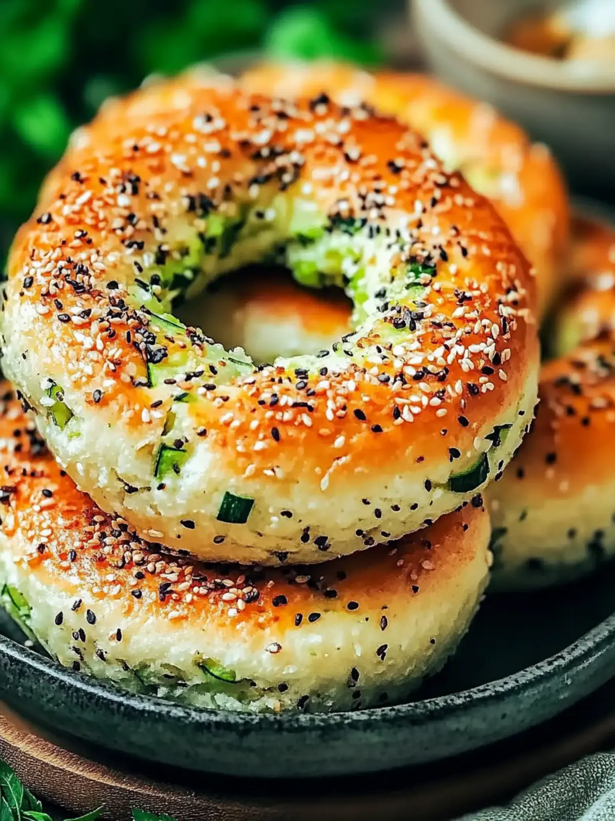 Gluten-Free Zucchini Bagels: Wholesome Breakfast Treat 2 Zucchini Bagels