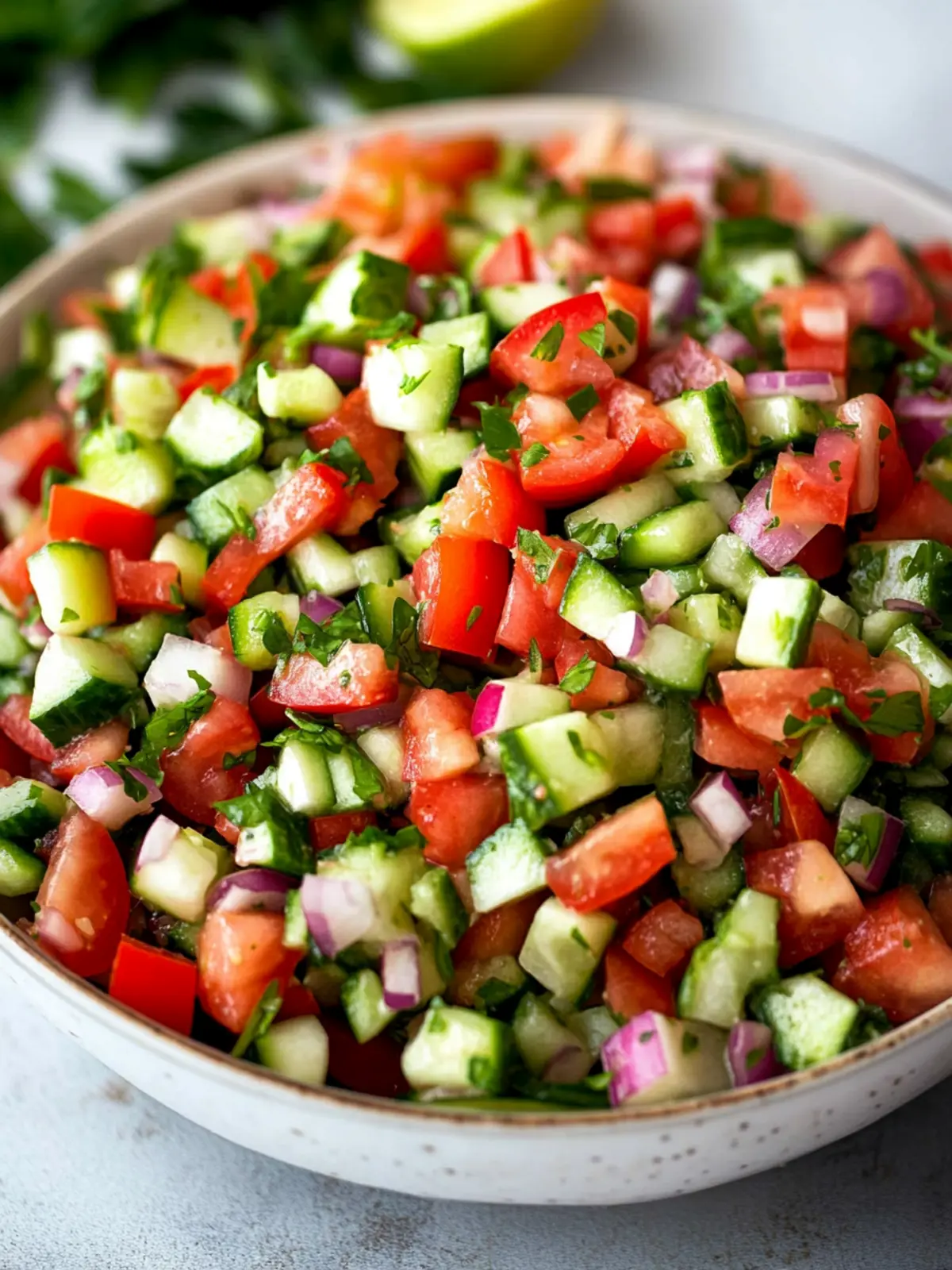 Zesty Persian Shirazi Salad: Freshness in Every Bite 5 Persian Shirazi Salad