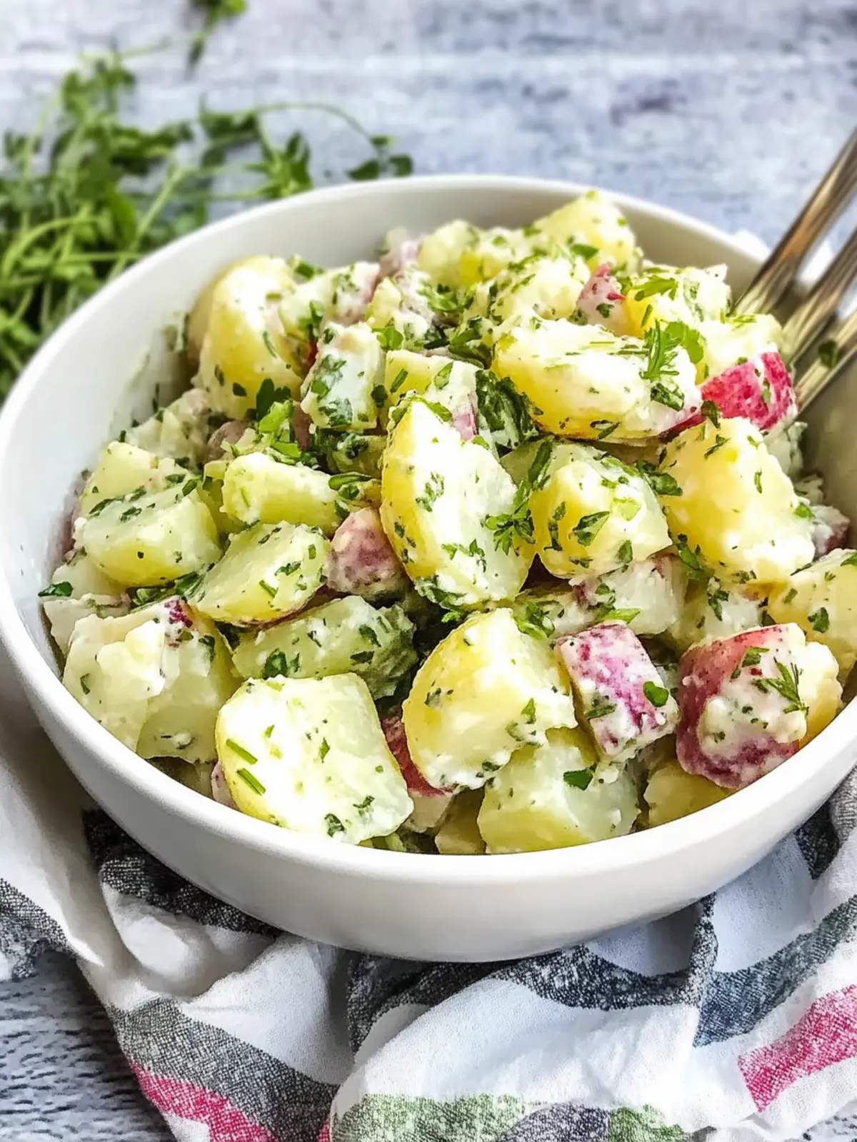 Herb-Infused Potato Salad That's a Must-Make Delight! 4 Potato Salad with Herbs