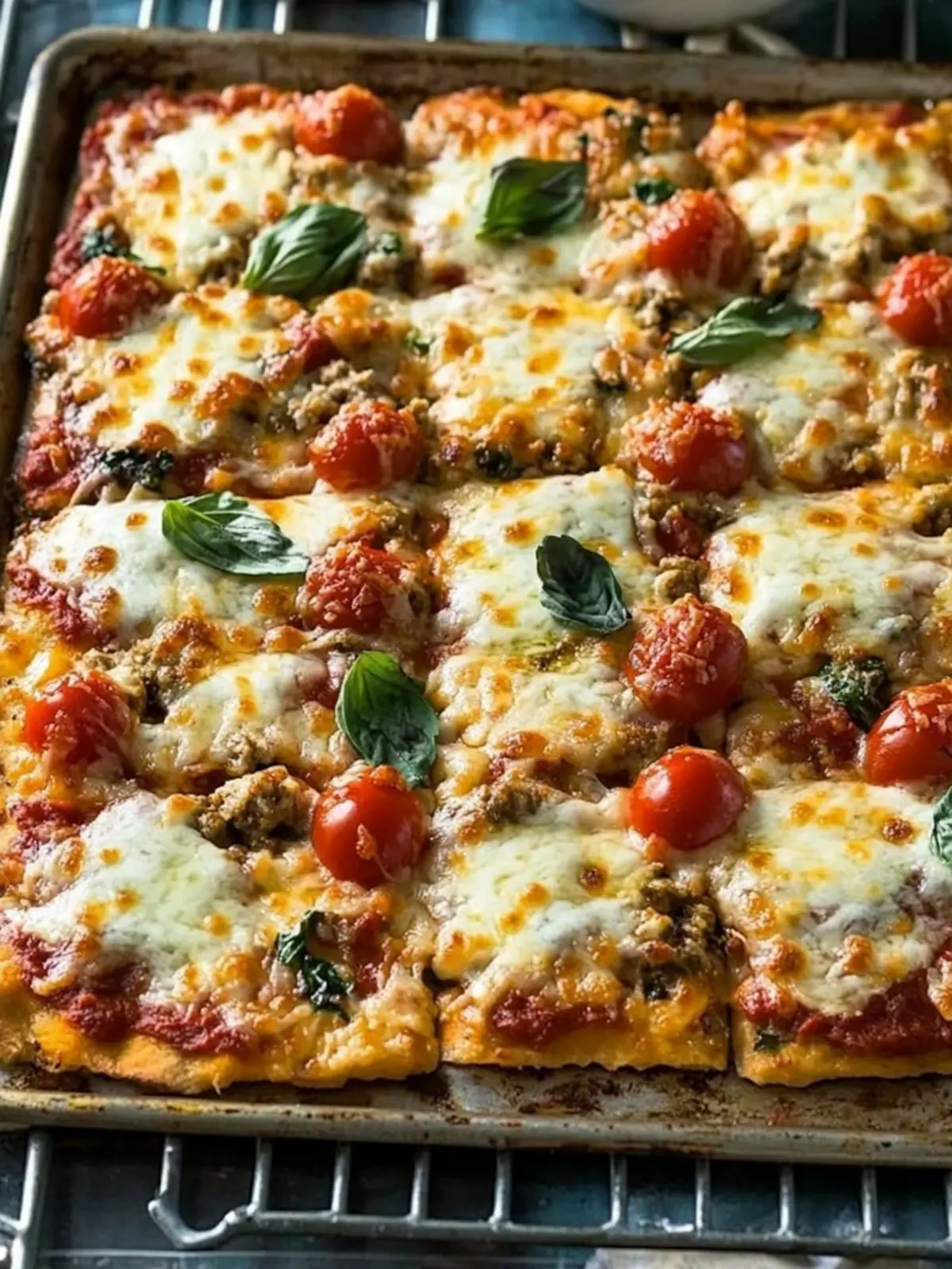 Keto Sheet Pan Pizza: Deliciously Nutritious Sausage Crust 3 Keto Sheet Pan Pizza