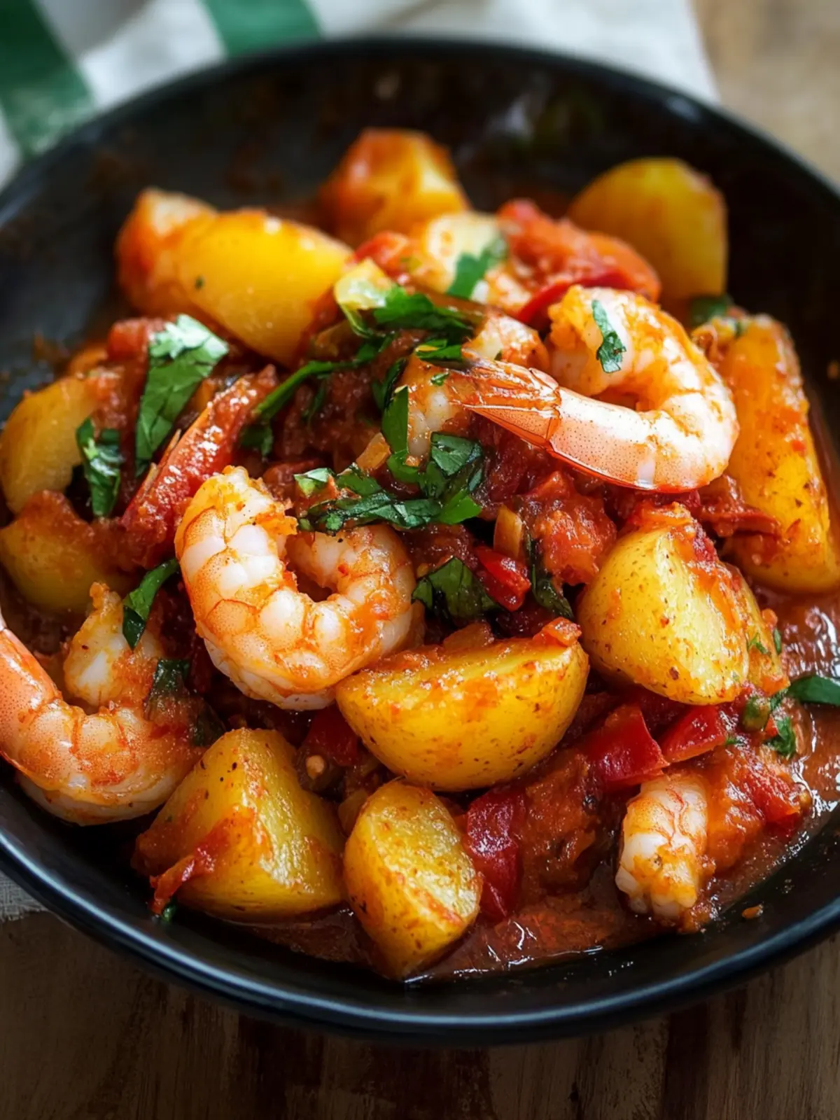 Savor Shrimp and Potatoes in Spicy Sambal Bliss! 2 Shrimp and Potatoes in Sambal
