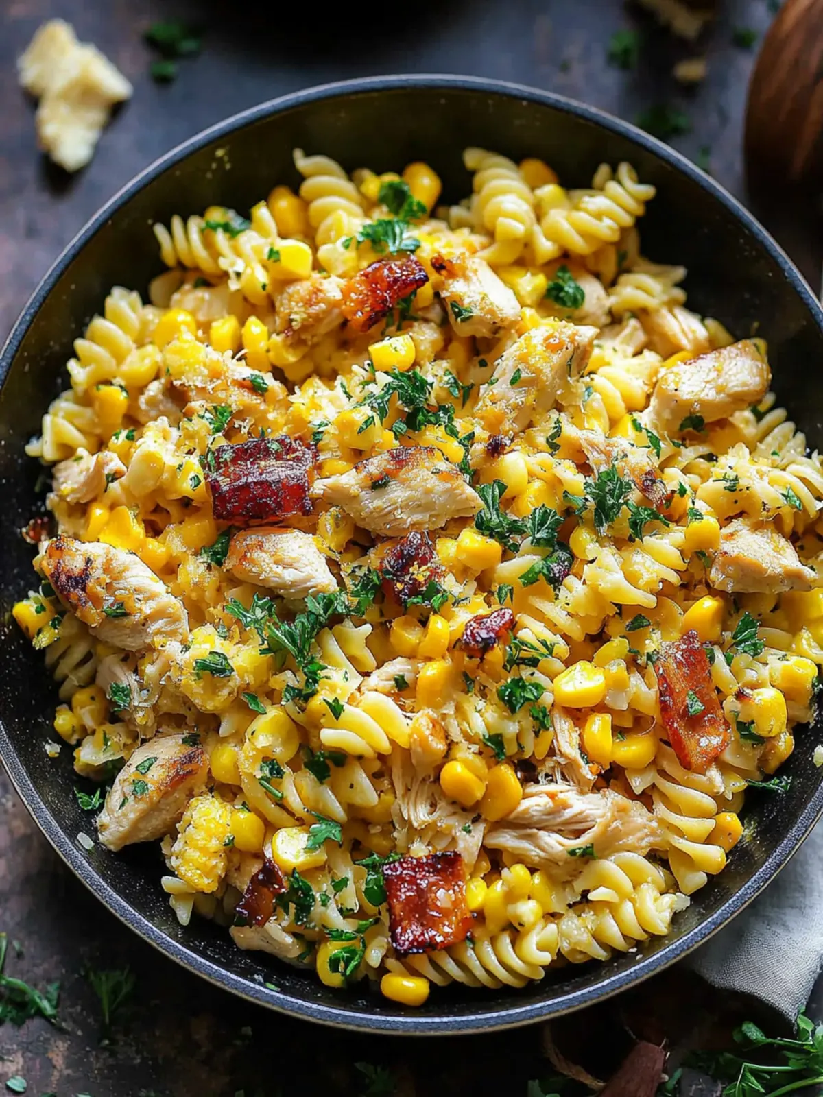 Creamy Chicken and Corn Pasta: Your Family's New Favorite Dinner 5 Chicken and Corn Pasta