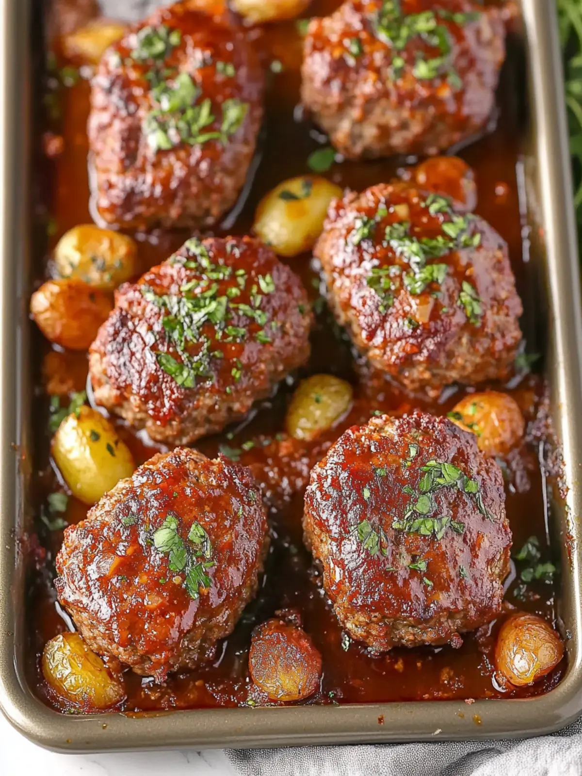 Flavorful Sheet Pan Mini Meatloaf with Crispy Veggies Delight 5 Sheet Pan Mini Meatloaf