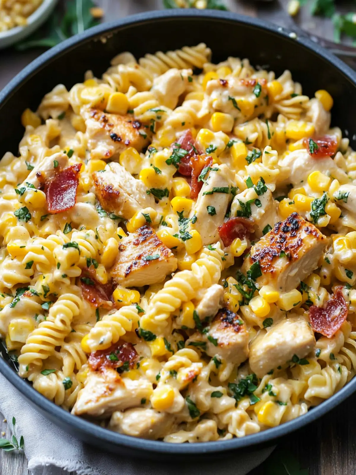 Creamy Chicken and Corn Pasta in Just 30 Minutes Delish 3 Creamy Chicken and Corn Pasta