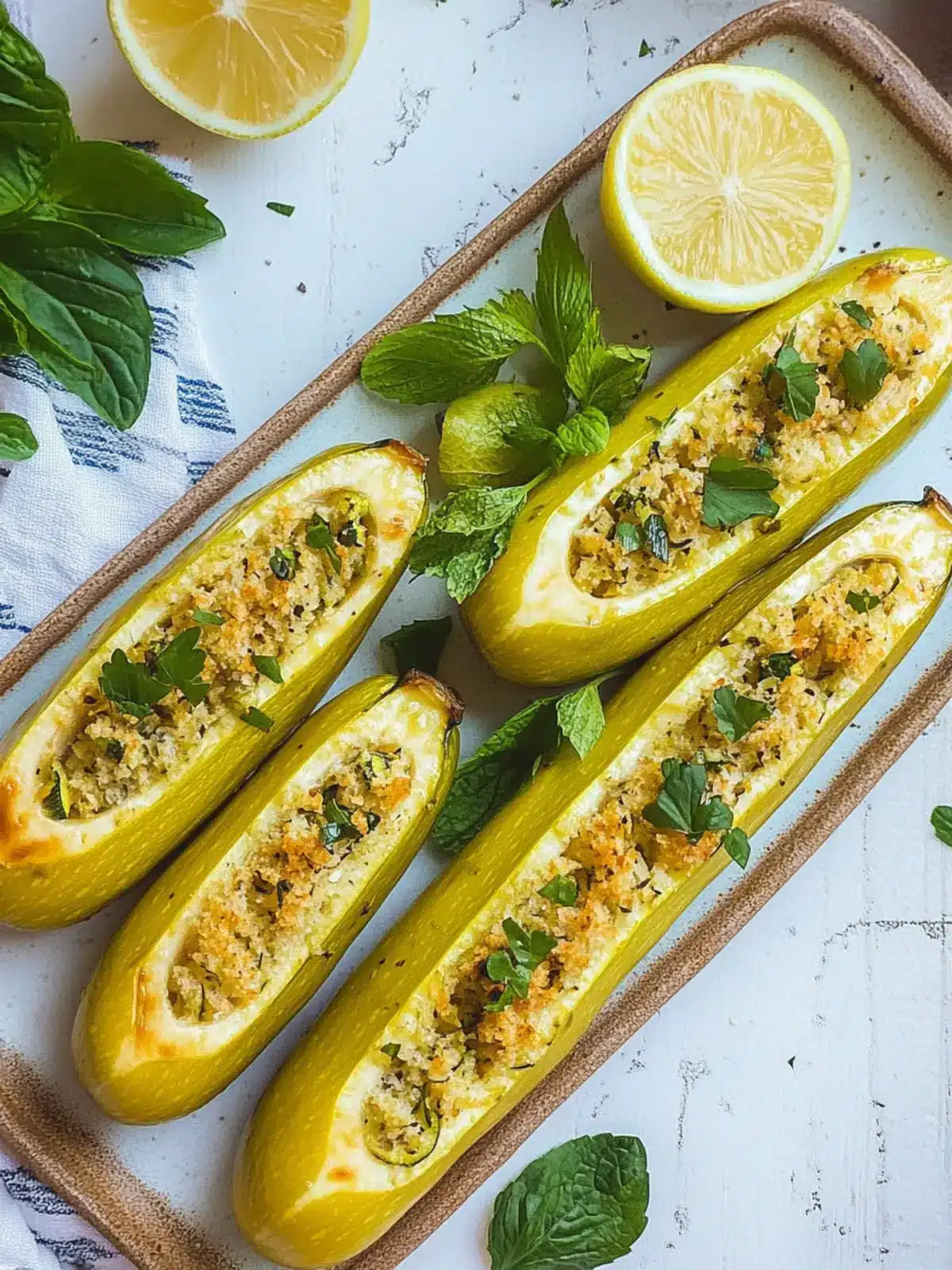 Vegetarian Lebanese Stuffed Zucchini: A Flavorful Twist! 3 Vegetarian Lebanese Stuffed Zucchini