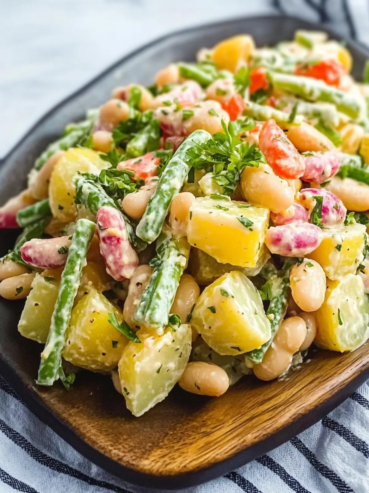 Brighten Up Your BBQ with Yellow Bean & Potato Salad 5 Yellow Bean & Potato Salad