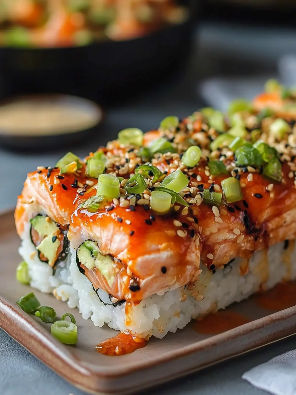 Savory Spicy Salmon Sushi Bake You Can Make in 40 Minutes 3 Spicy Salmon Sushi Bake