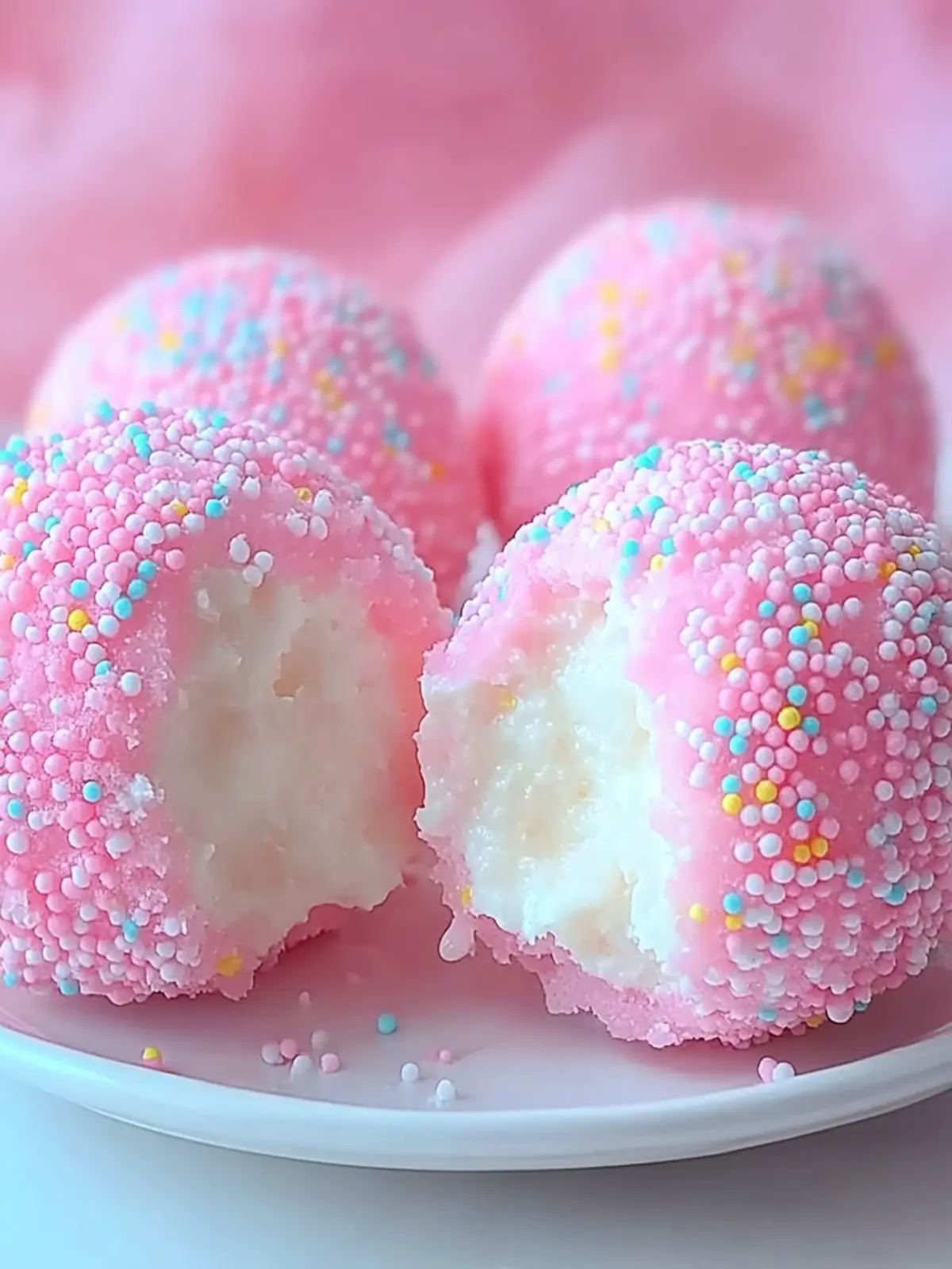Crispy Cotton Candy Cheesecake Bombs that Wow Every Bite 5 Cotton Candy Cheesecake Bombs