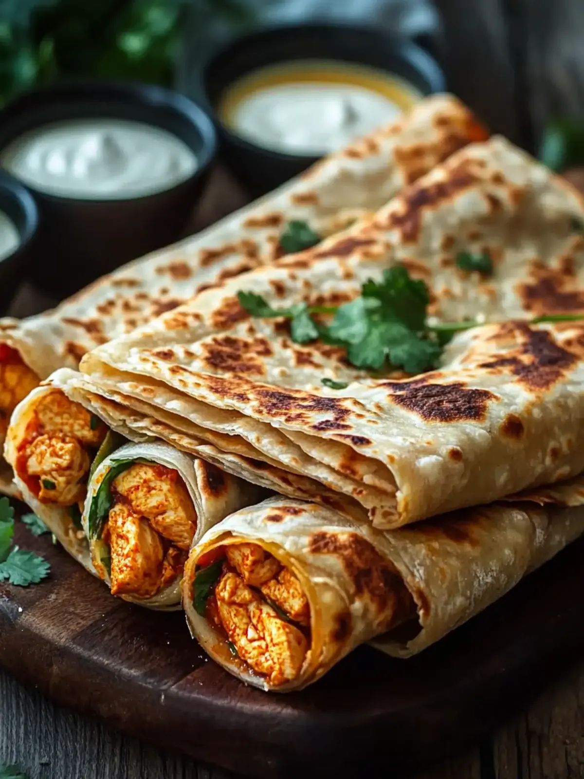 Savory Chicken Tikka Paratha Rolls – Easy to Customize Delight 3 Chicken Tikka Paratha Rolls