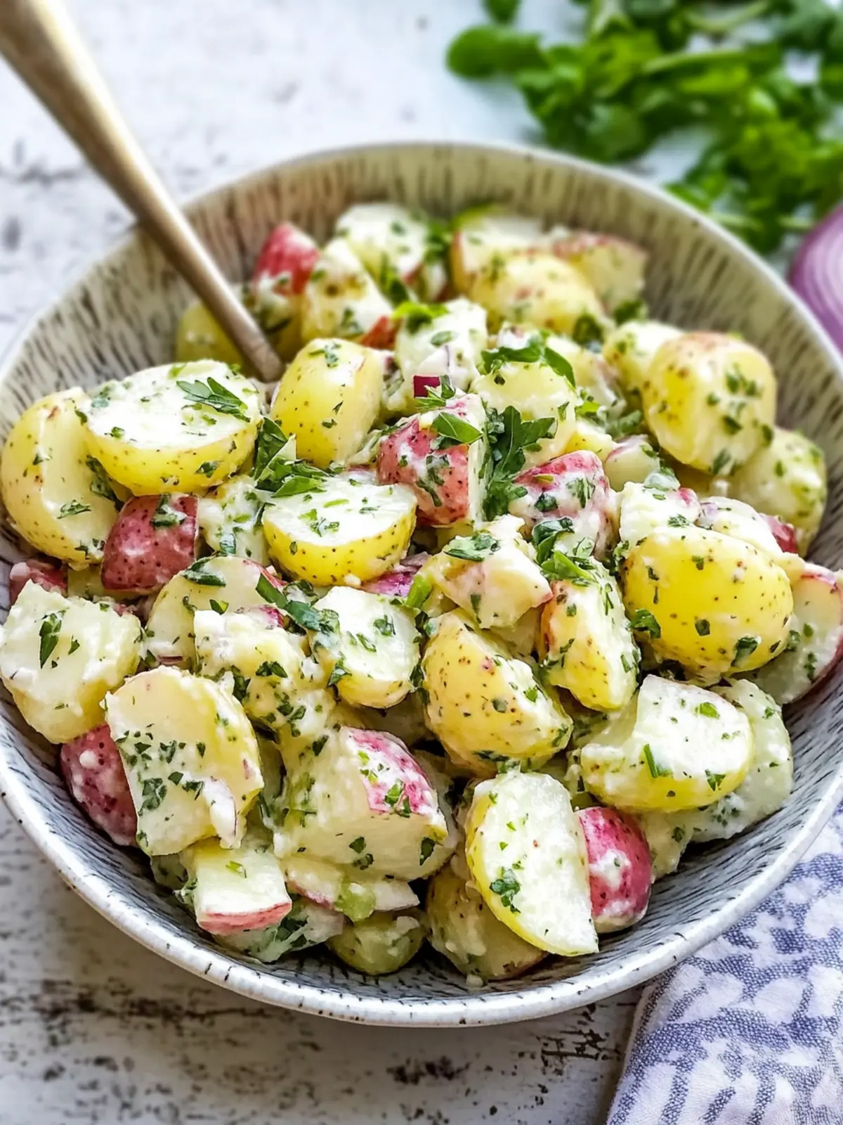 Herb-Infused Potato Salad That's a Must-Make Delight! 2 Potato Salad with Herbs