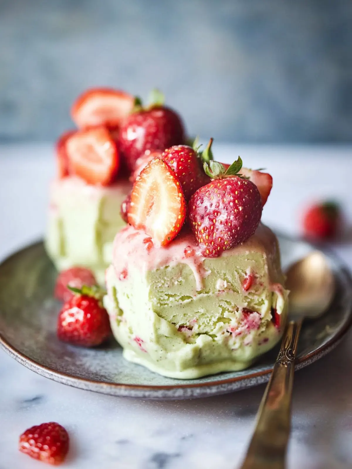 Strawberry Matcha Semifreddo: Chill Out with This No-Churn Delight 4 Strawberry Matcha Semifreddo