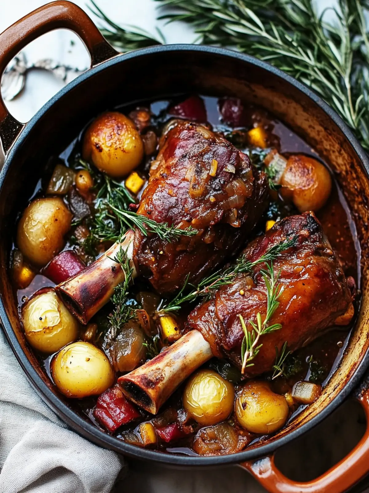 Braised Lamb Shanks with Sweet Dried Fruit Bliss 3 Braised Lamb Shanks