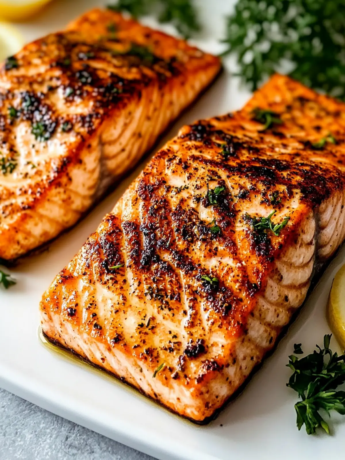 Easy Air Fryer Salmon with Zesty Lemon and Herbs 2 Air Fryer Salmon