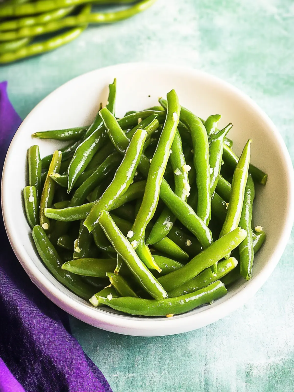 Perfectly Steamed Green Beans: A Simple Garlic Delight 4 Steamed Green Beans