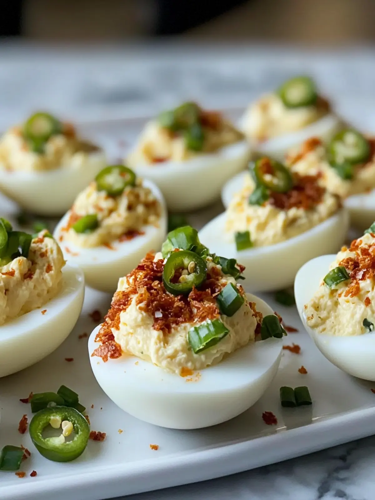 Loaded Jalapeño Popper Deviled Eggs That Will Wow Your Guests 4 Loaded Jalapeño Popper Deviled Eggs