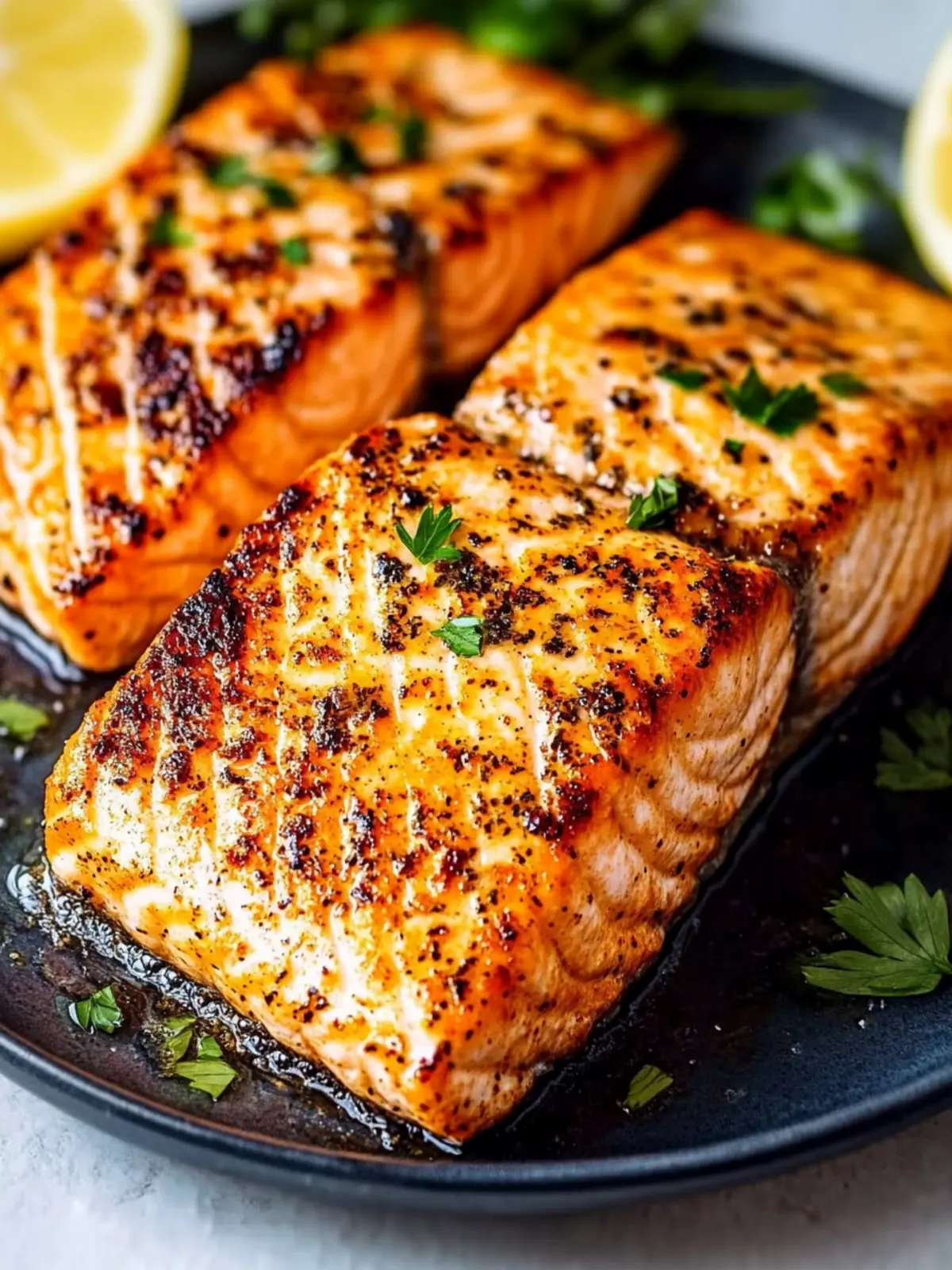 Easy Air Fryer Salmon with Zesty Lemon and Herbs 3 Air Fryer Salmon