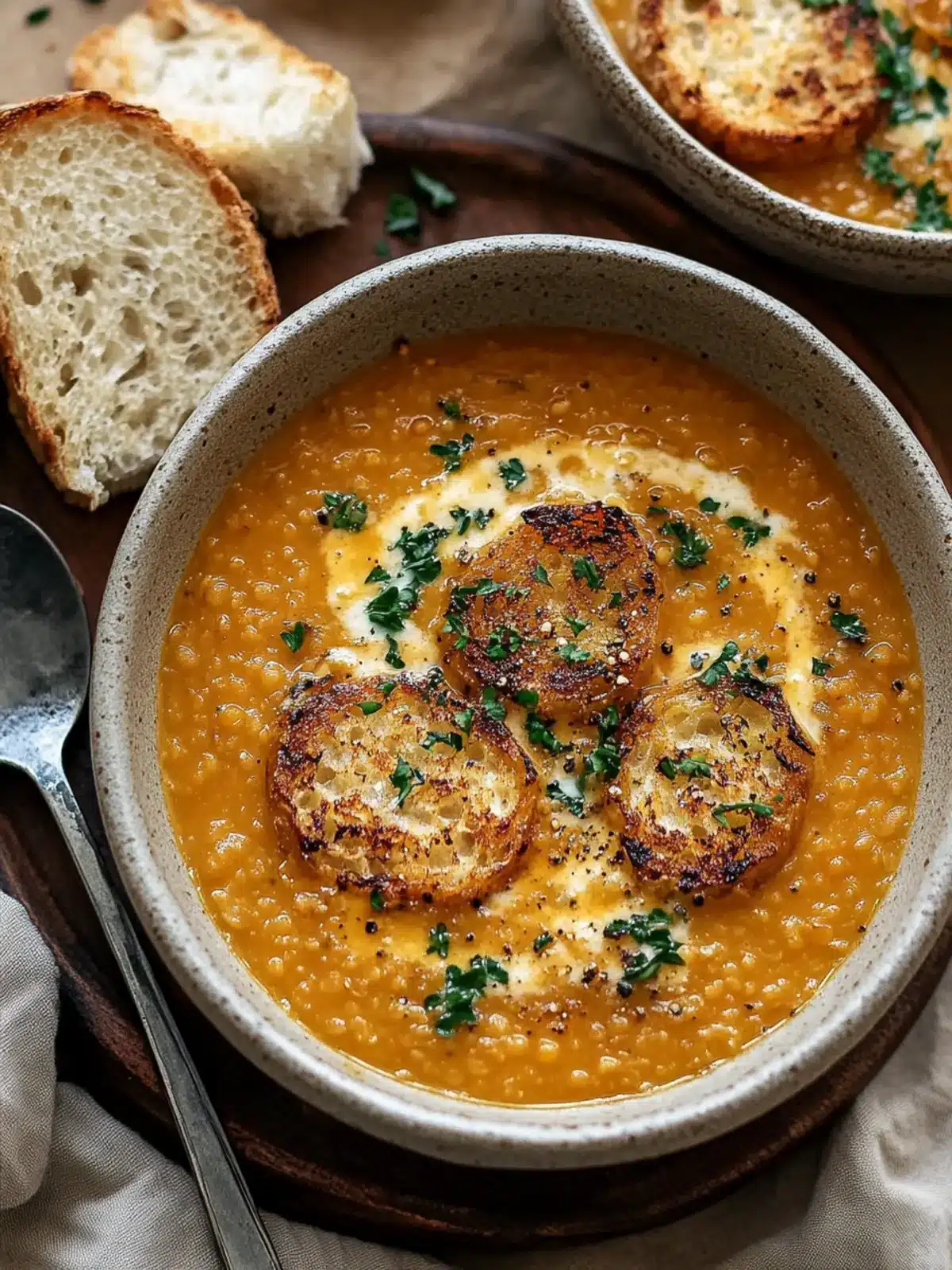Savor the Comfort of Caramelized Onion Red Lentil Soup 4 Caramelized Onion Red Lentil Soup