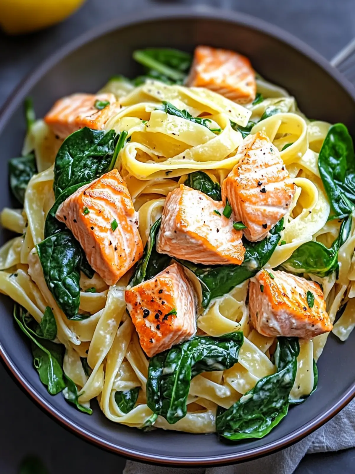 Nutritious Salmon Spinach Pasta Dish for Quick Dinner Bliss 4 Salmon Spinach Pasta Dish