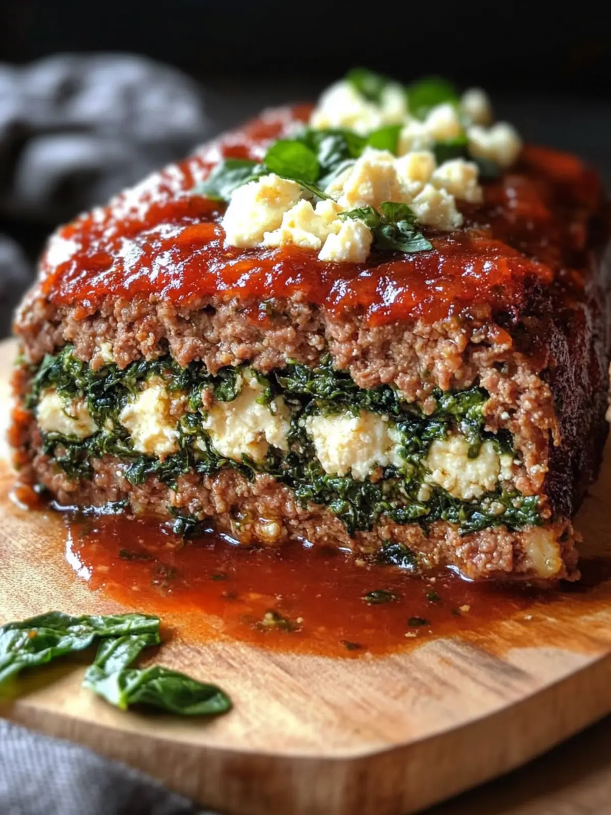 Spinach Feta Stuffed Meatloaf: A Delicious Greek Comfort Dish 5 Spinach Feta Stuffed Meatloaf