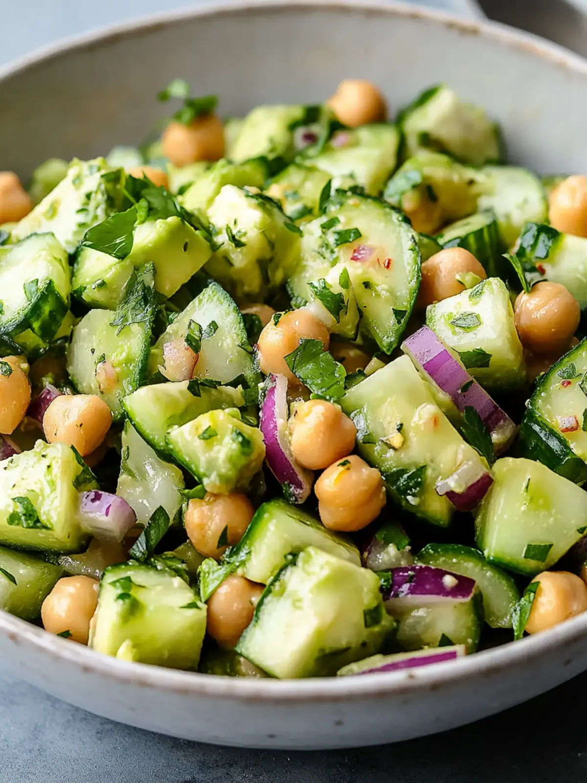 Chickpea Avocado Cucumber Salad: A Quick, Zesty Delight 5 Chickpea Avocado Cucumber Salad