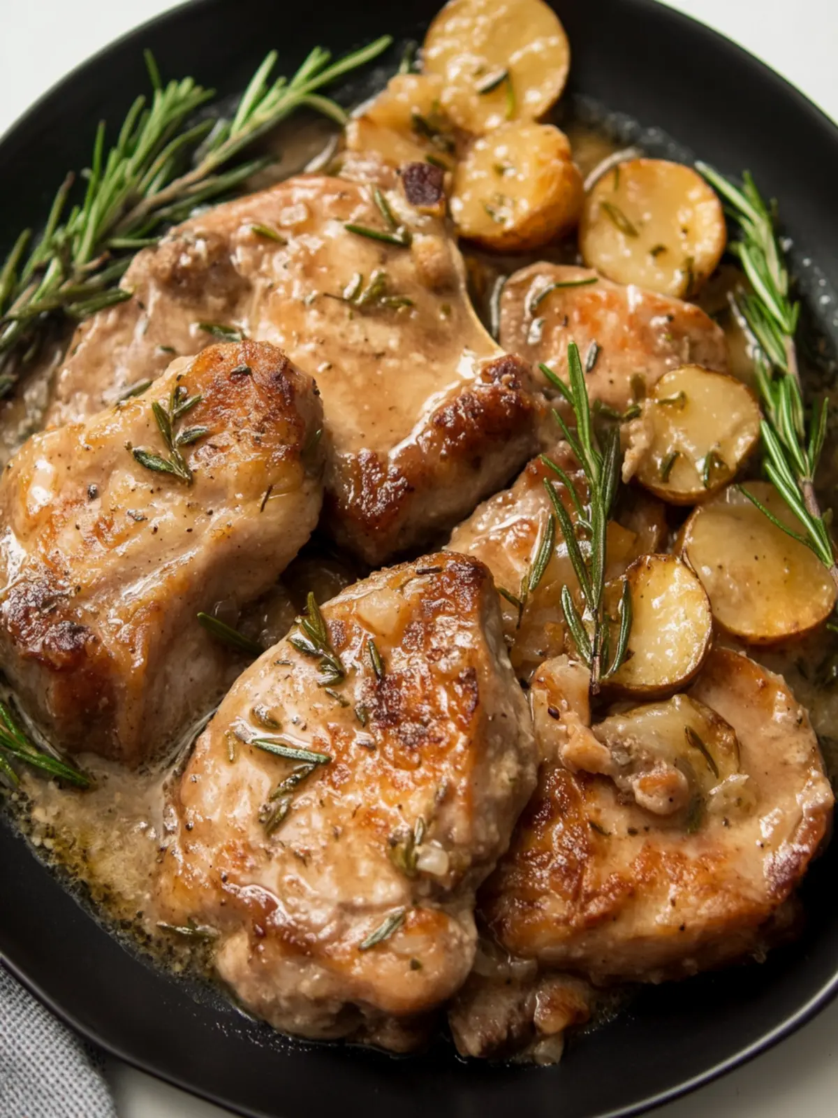 Succulent Rosemary Pork Chops Slow-Cooked to Perfection 2 Rosemary Pork Chops