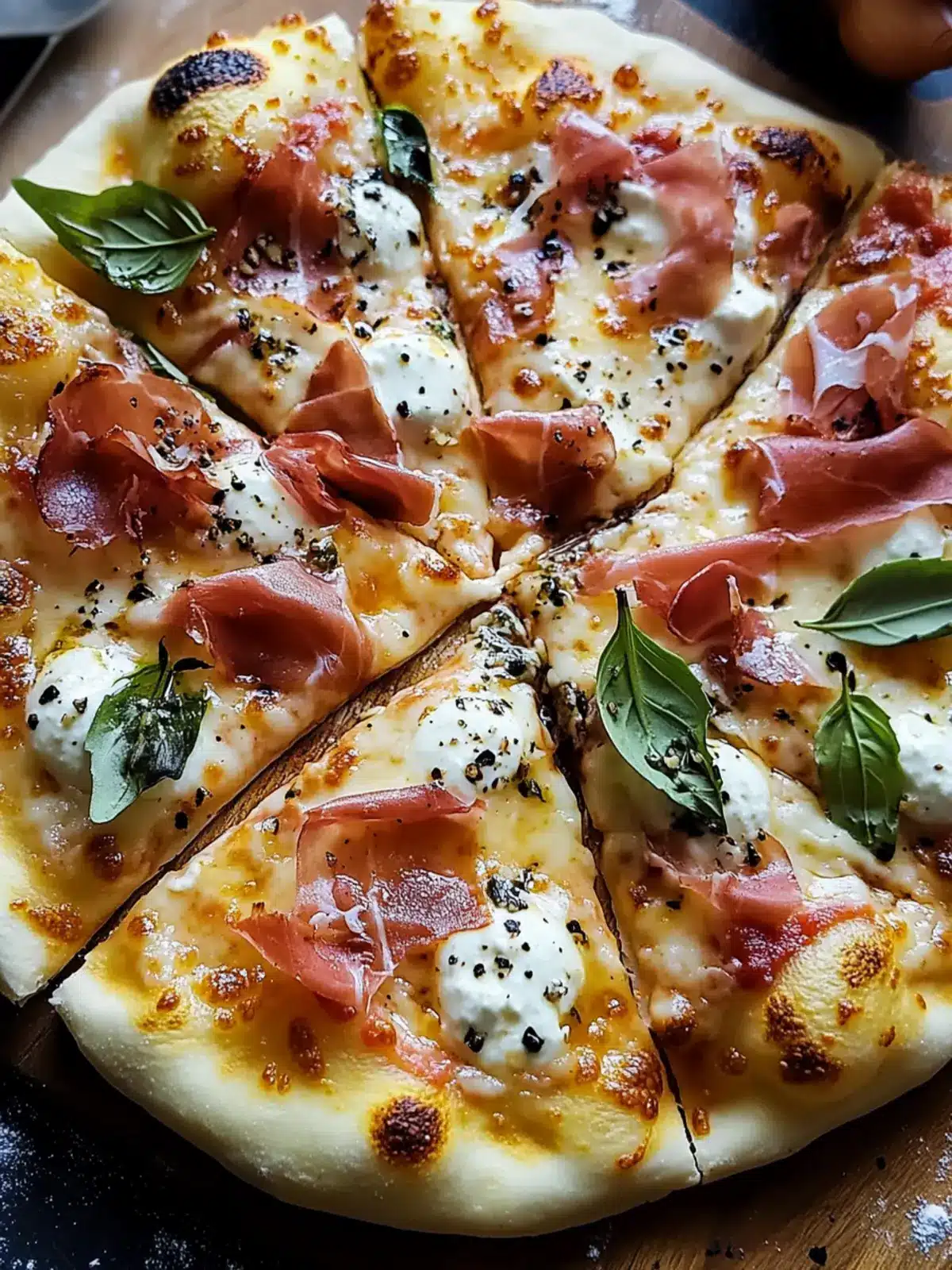 White Pizza with Prosciutto & Hot Honey for Simple Gourmet Nights 3 White Pizza with Prosciutto
