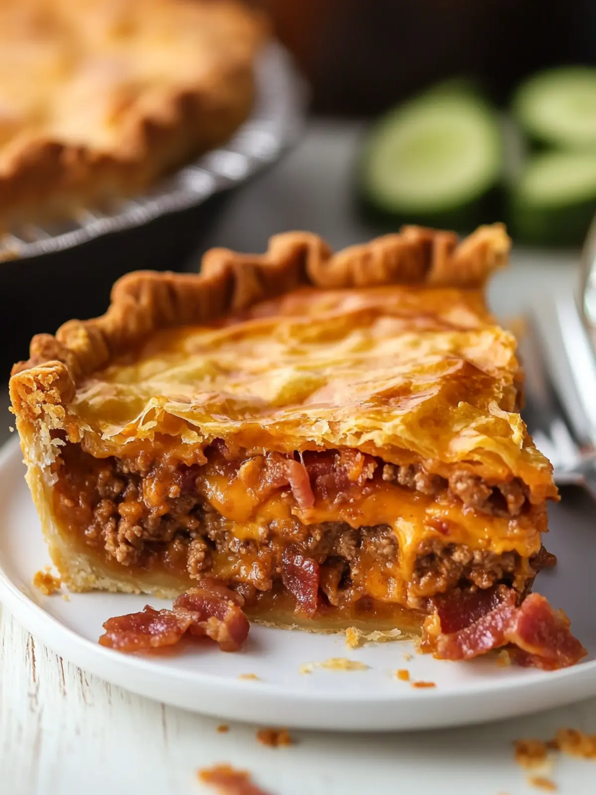 Bacon Cheeseburger Pie: A Comfort Food Delight You’ll Crave 2 Bacon Cheeseburger Pie