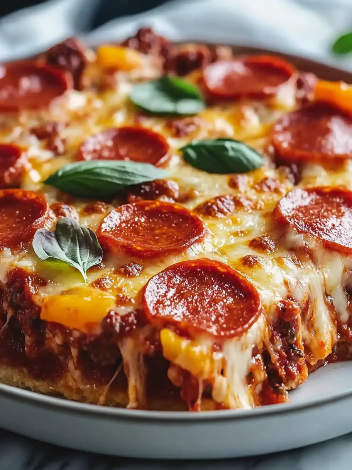 Irresistibly Cheesy Low Carb Pizza Casserole Delight 2 Low Carb Pizza Casserole