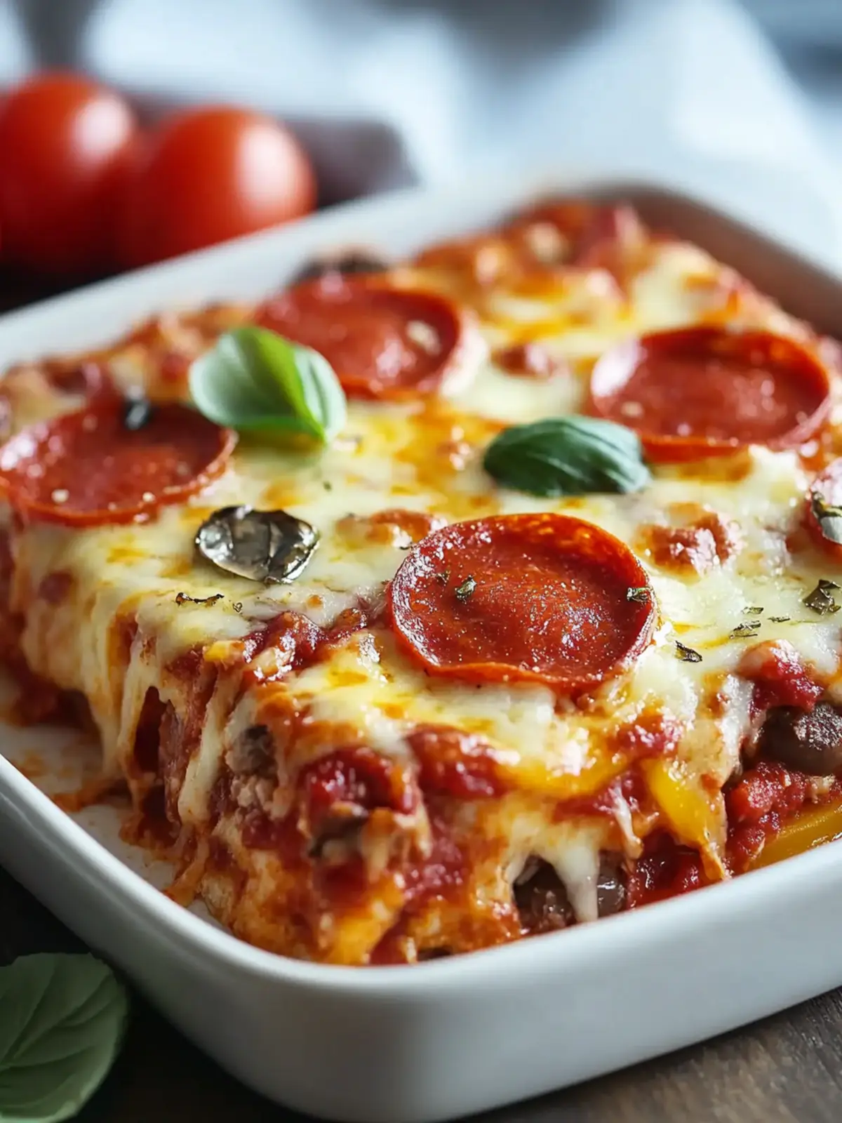 Irresistibly Cheesy Low Carb Pizza Casserole Delight 3 Low Carb Pizza Casserole