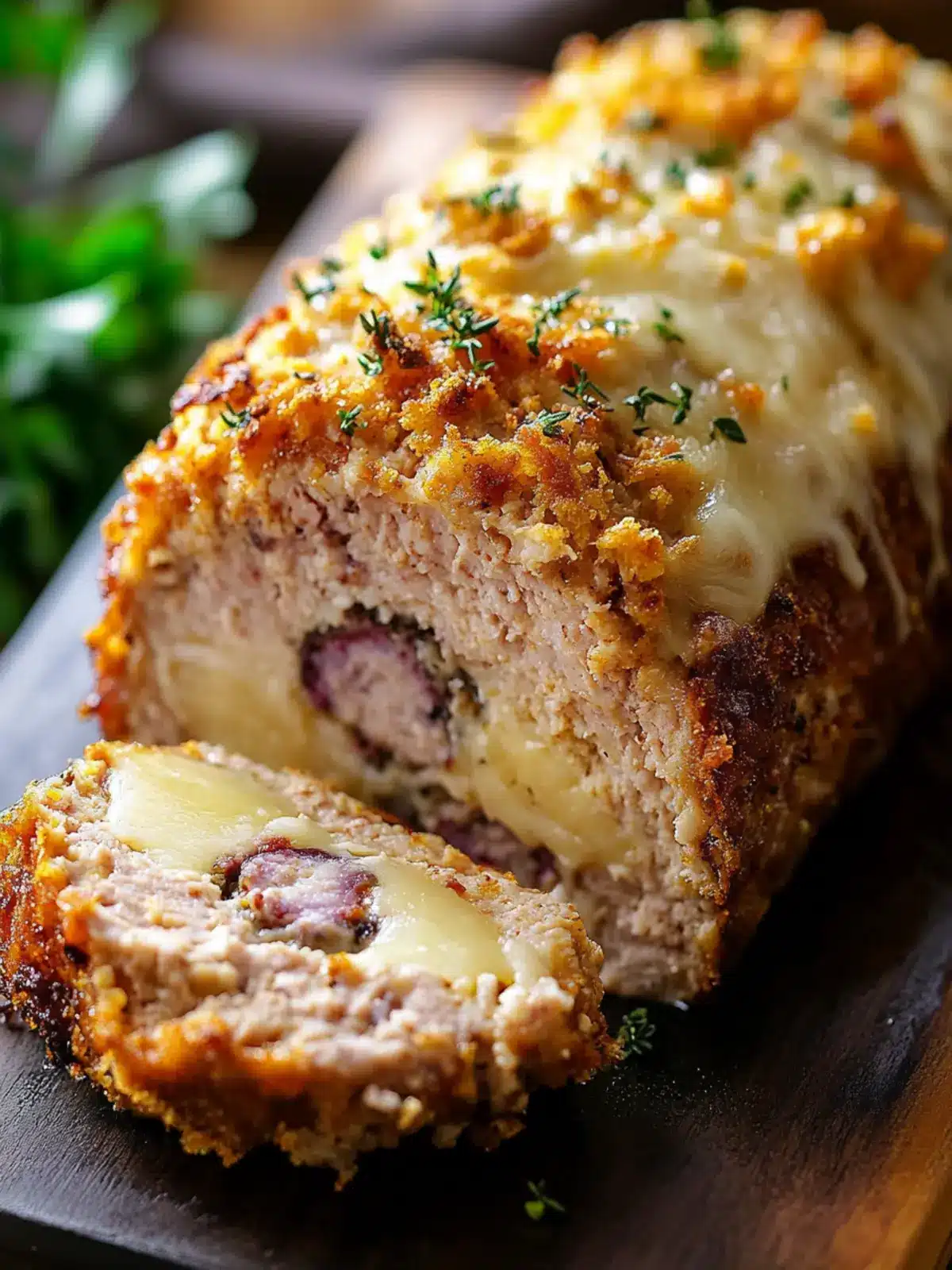 Chicken Cordon Bleu Meatloaf: Comfort Food with a Twist 3 Chicken Cordon Bleu Meatloaf