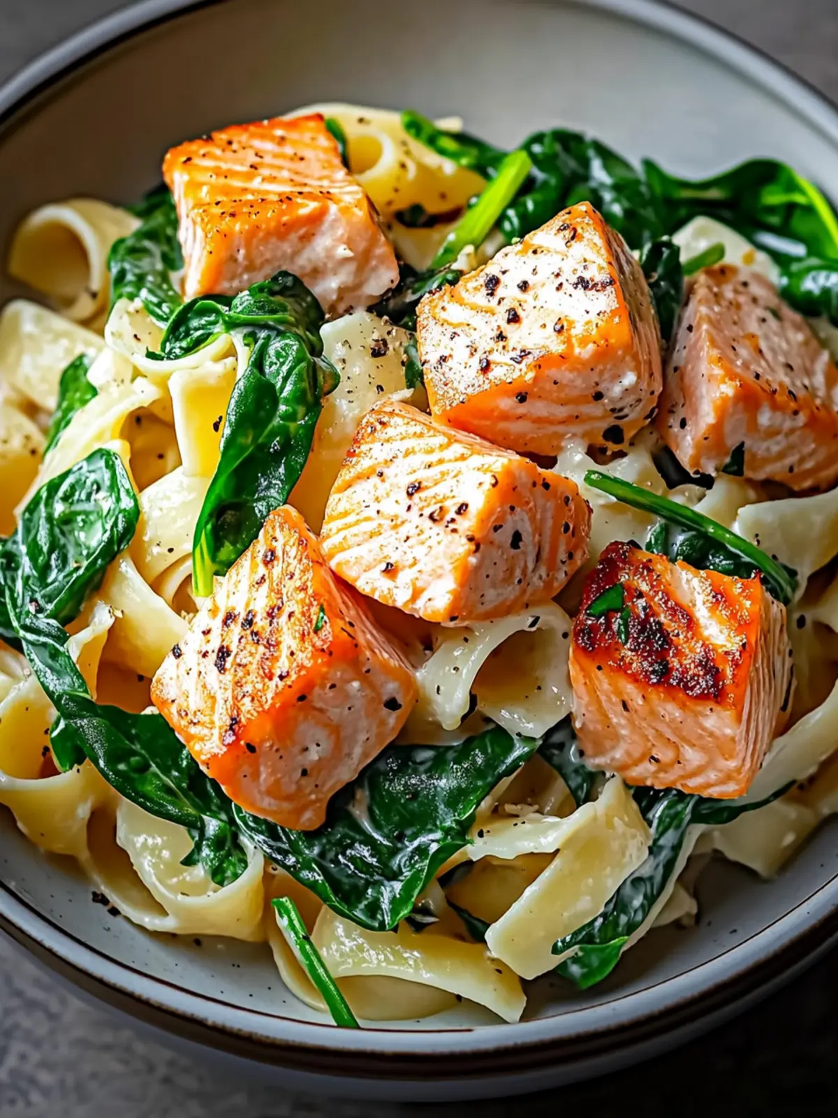 Nutritious Salmon Spinach Pasta Dish for Quick Dinner Bliss 3 Salmon Spinach Pasta Dish