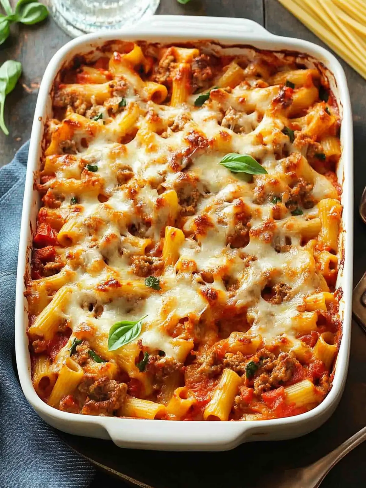 Irresistible Italian Pasta Bake with Beef and Cheese Magic 3 Italian Pasta Bake
