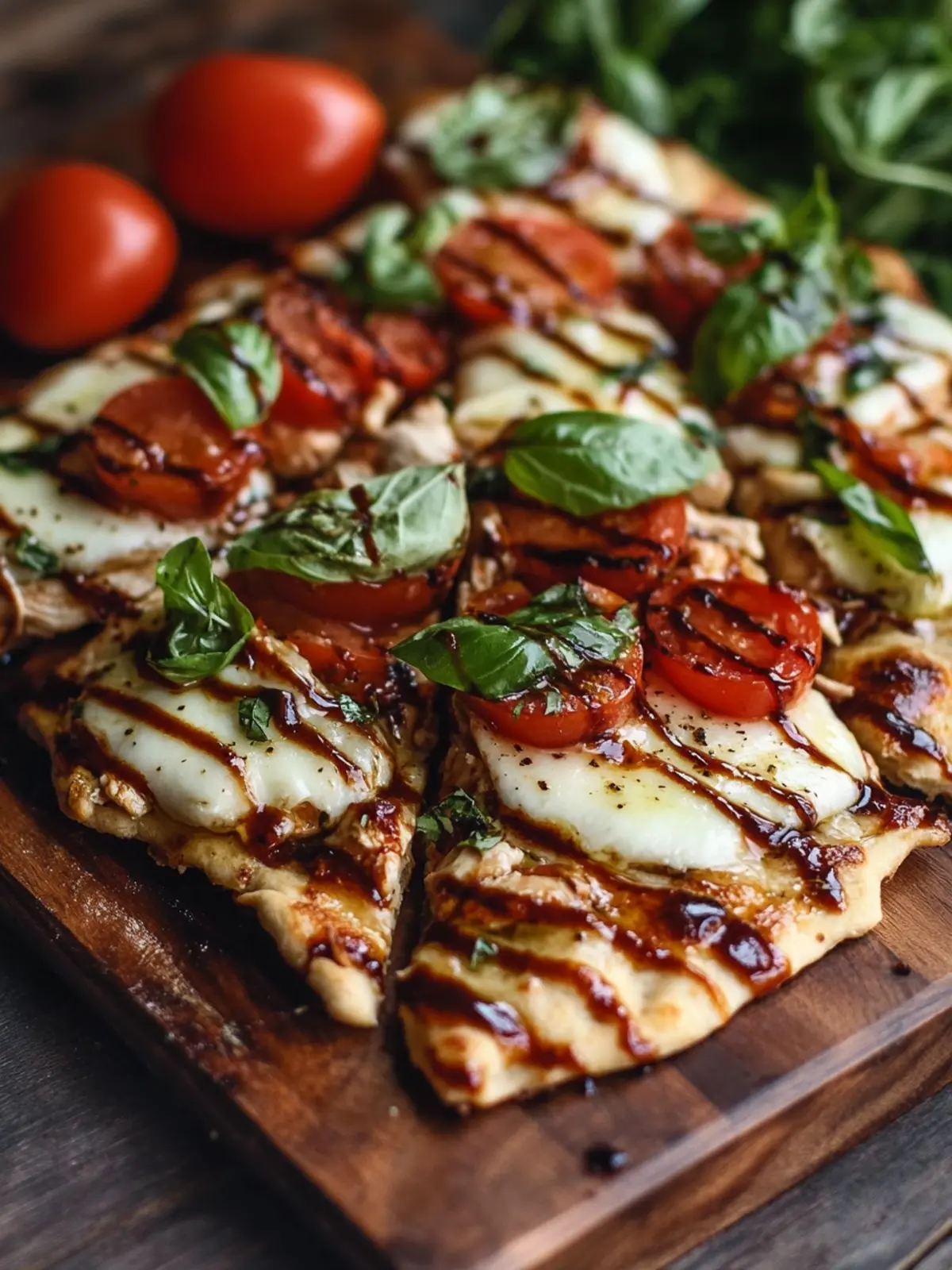 Savory Chicken Caprese Flatbread in 30 Minutes or Less 3 Chicken Caprese Flatbread