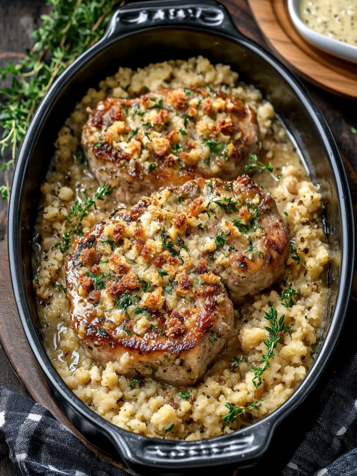 Savory Pork Stuffing-Bed Chops for Cozy Family Dinners 4 Pork Stuffing-Bed Chops