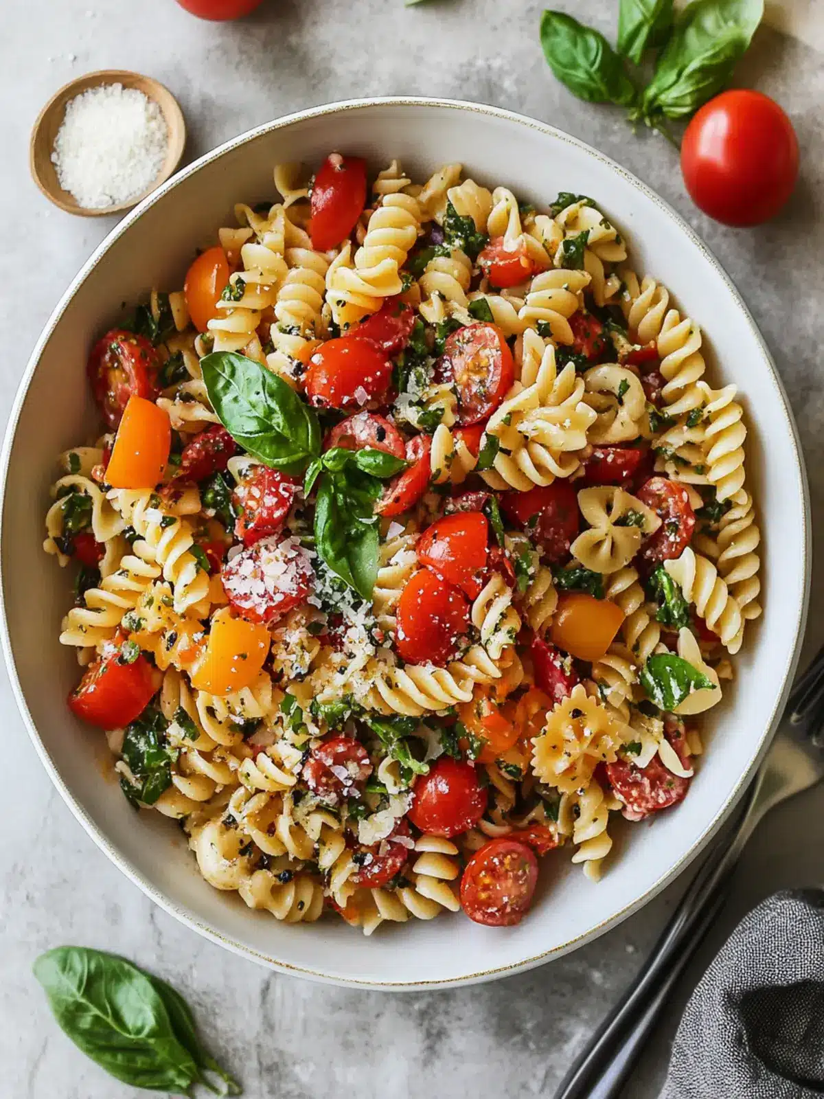 Refreshing Bruschetta Pasta Salad for Summer Gatherings 4 Bruschetta Pasta Salad