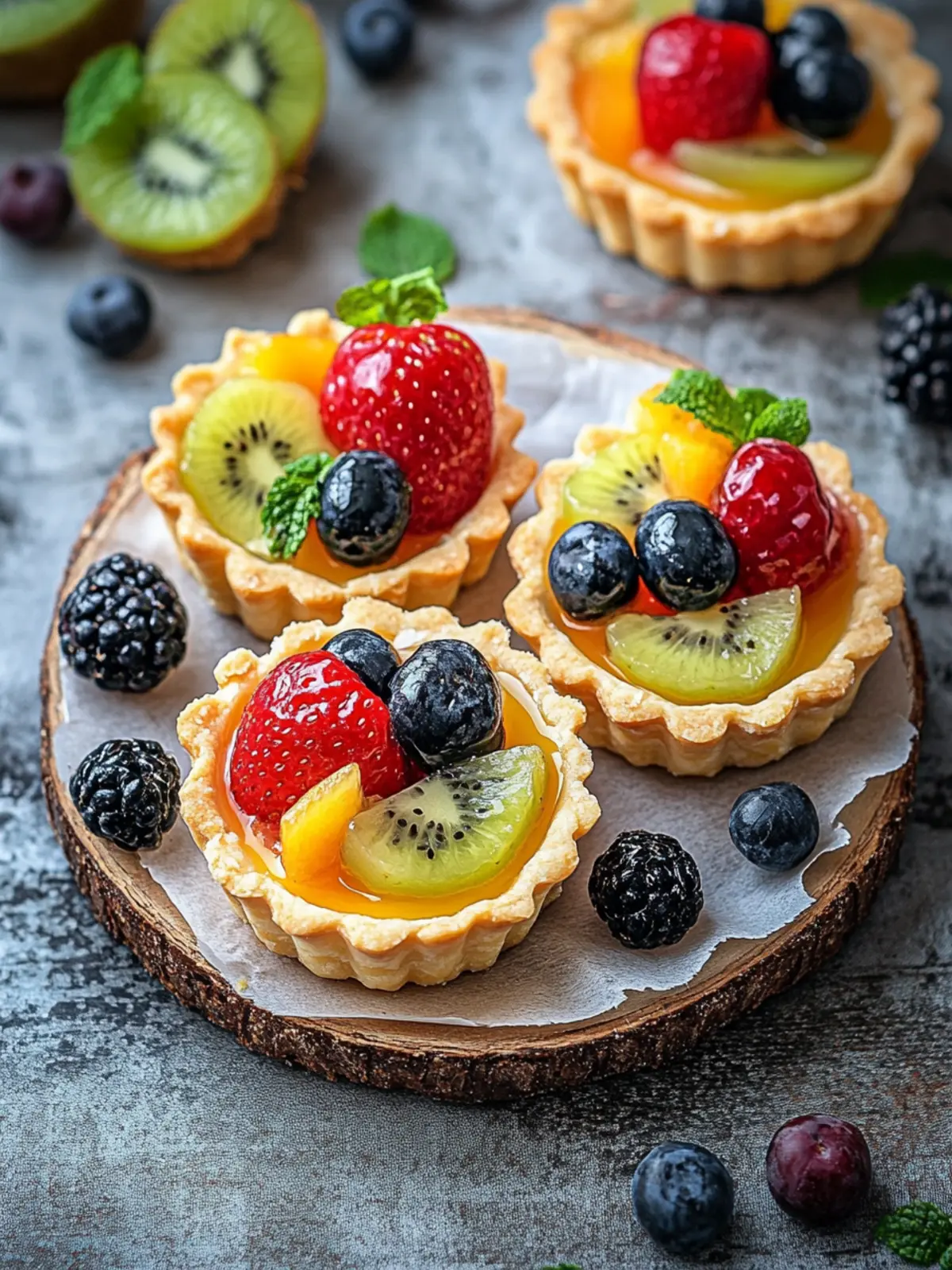 Delicious Fruit Tartlets to Brighten Your Day at Home 4 Fruit Tartlets