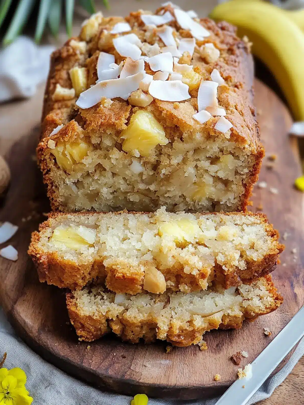 Hawaiian Banana Bread with Pineapple, Coconut & Macnuts Bliss 5 Hawaiian Banana Bread with Pineapple, Coconut & Macadamia Nuts