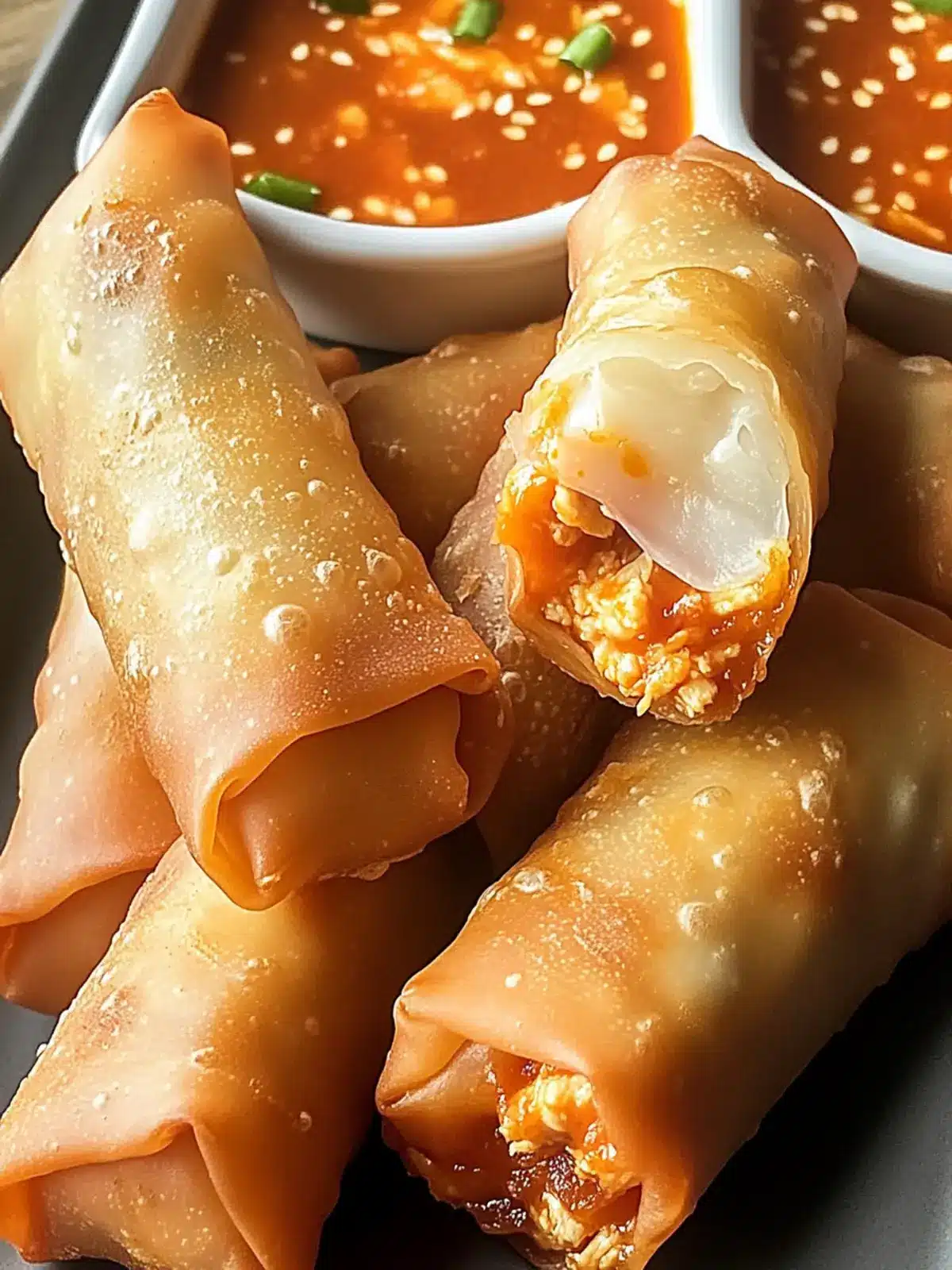 Buffalo Chicken Egg Rolls: Crispy Bites for Game Day Fun 2 Buffalo Chicken Egg Rolls