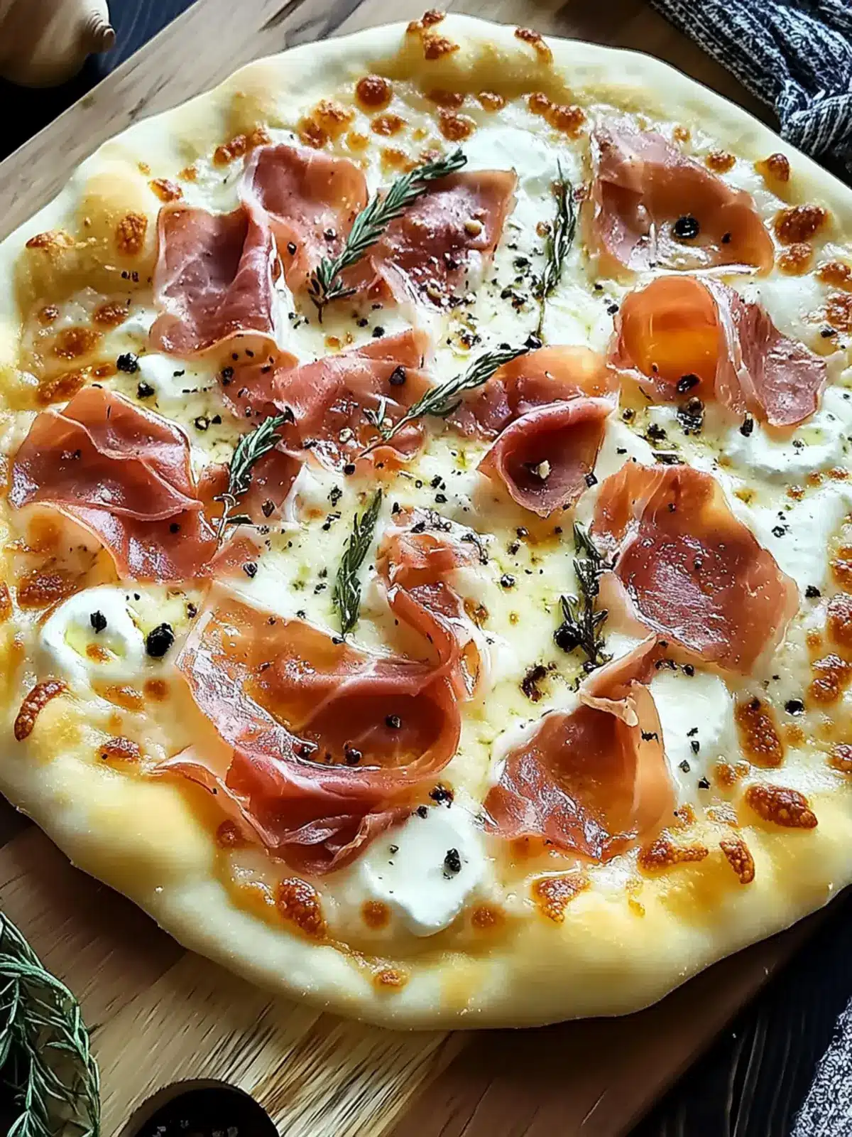White Pizza with Prosciutto & Hot Honey for Simple Gourmet Nights 4 White Pizza with Prosciutto