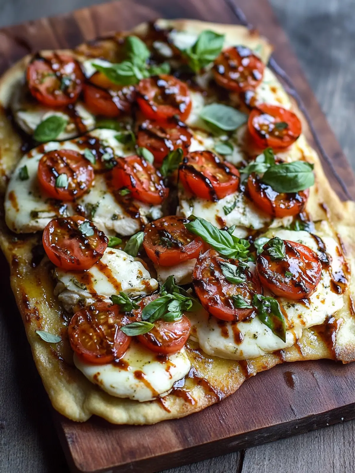 Savory Chicken Caprese Flatbread in 30 Minutes or Less 2 Chicken Caprese Flatbread