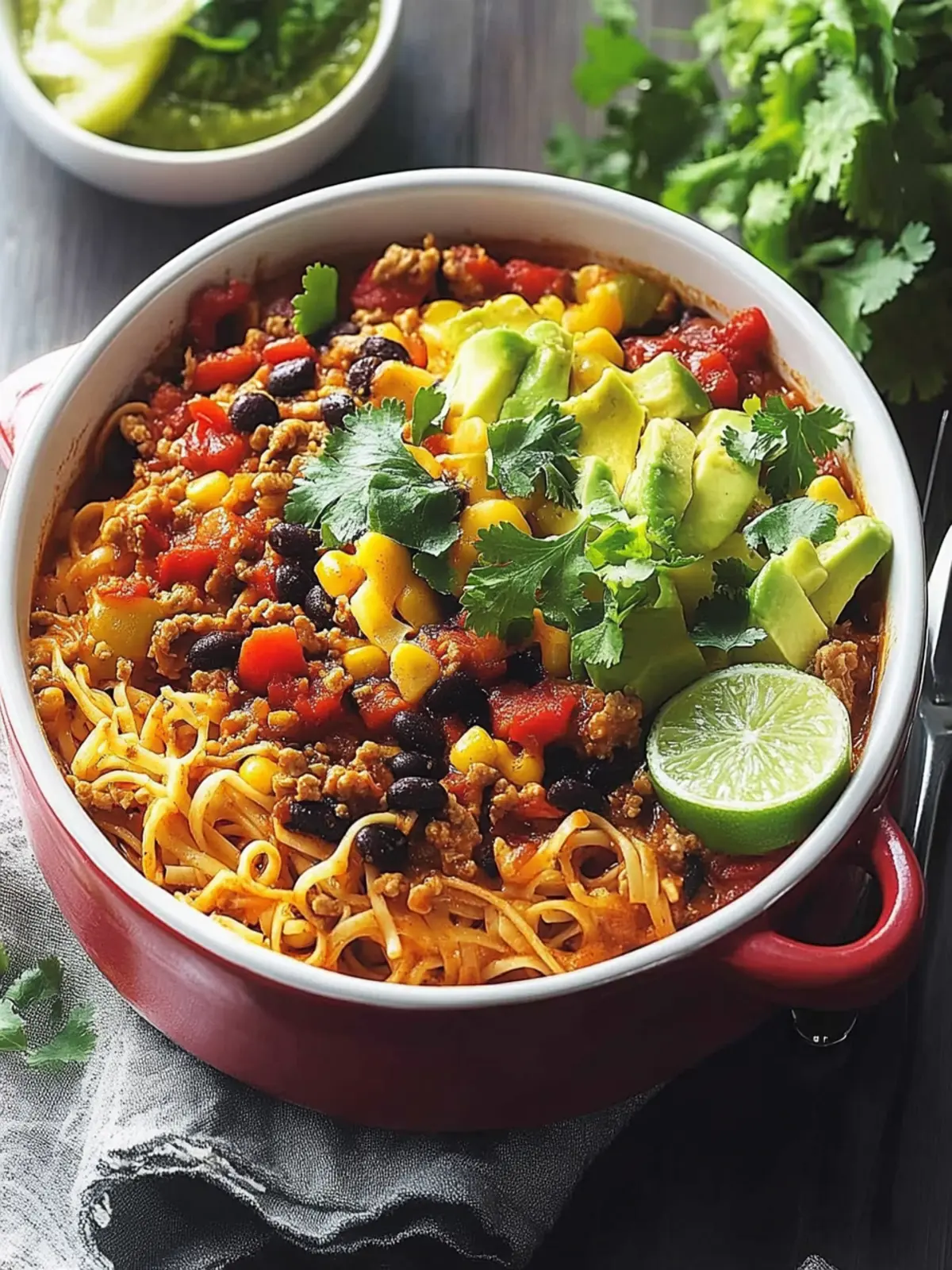 Satisfy Your Cravings with This Taco Noodle Dish Bake 4 Taco Noodle Dish