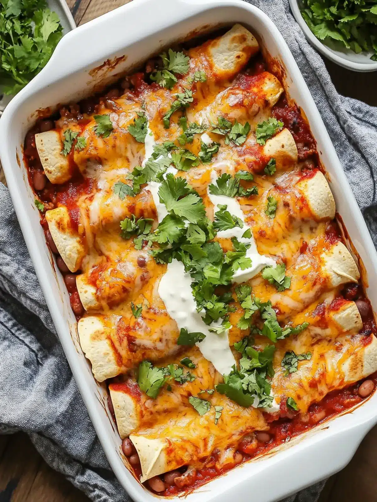 Savor Homemade Beef & Bean Enchiladas for Dinner Bliss 2 Beef & Bean Enchiladas