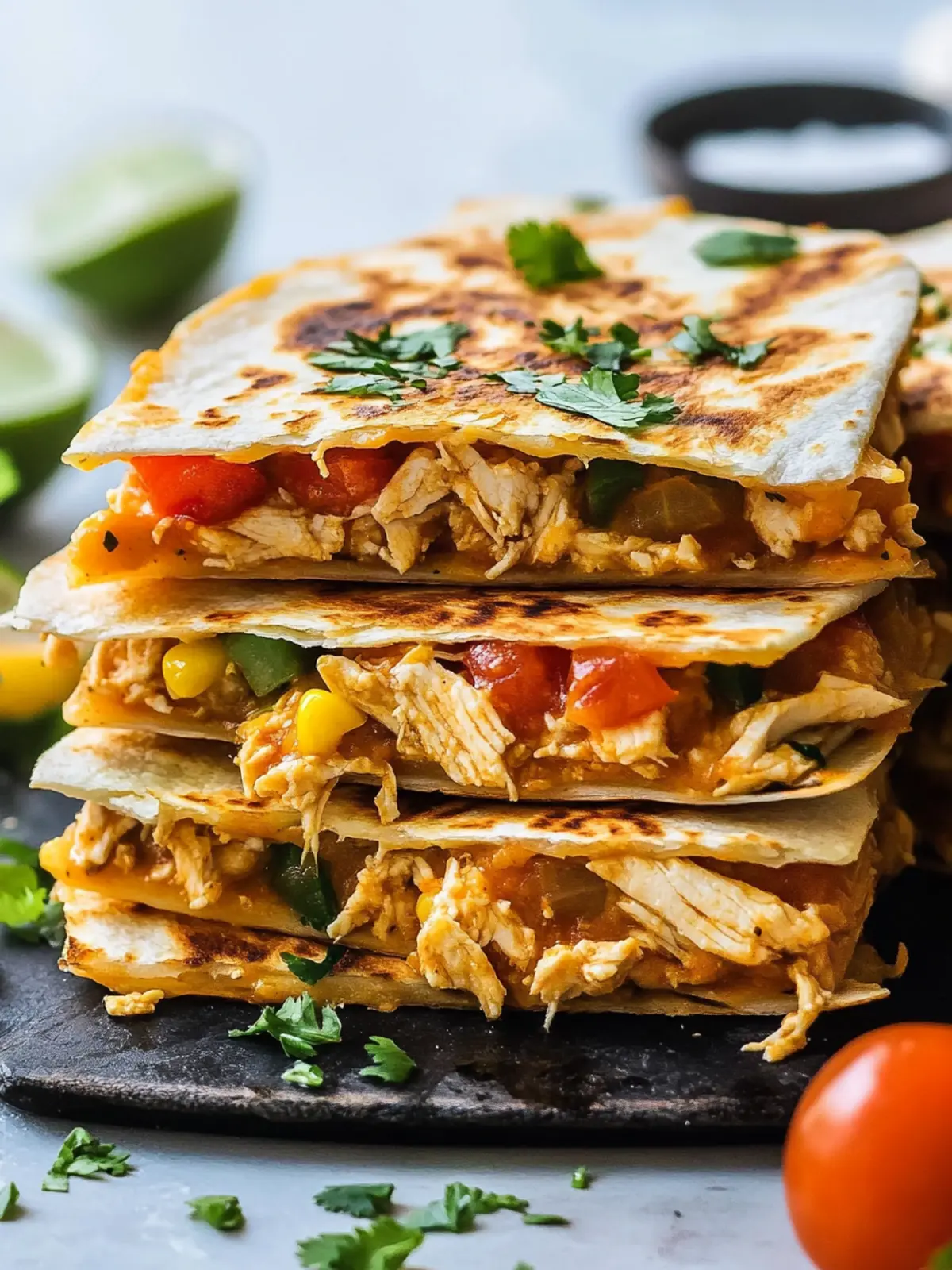 Cheesy Chicken Quesadilla: Quick, Customizable Delight! 3 Chicken Quesadilla